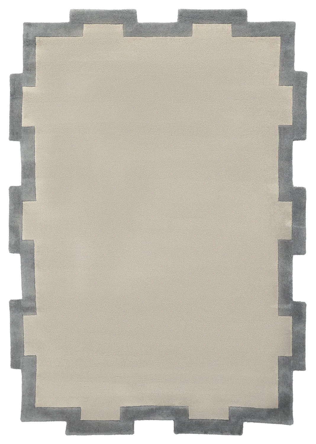 Wollen-vloerkleed - Agra Hand Tufted Wool Premium (grijs)