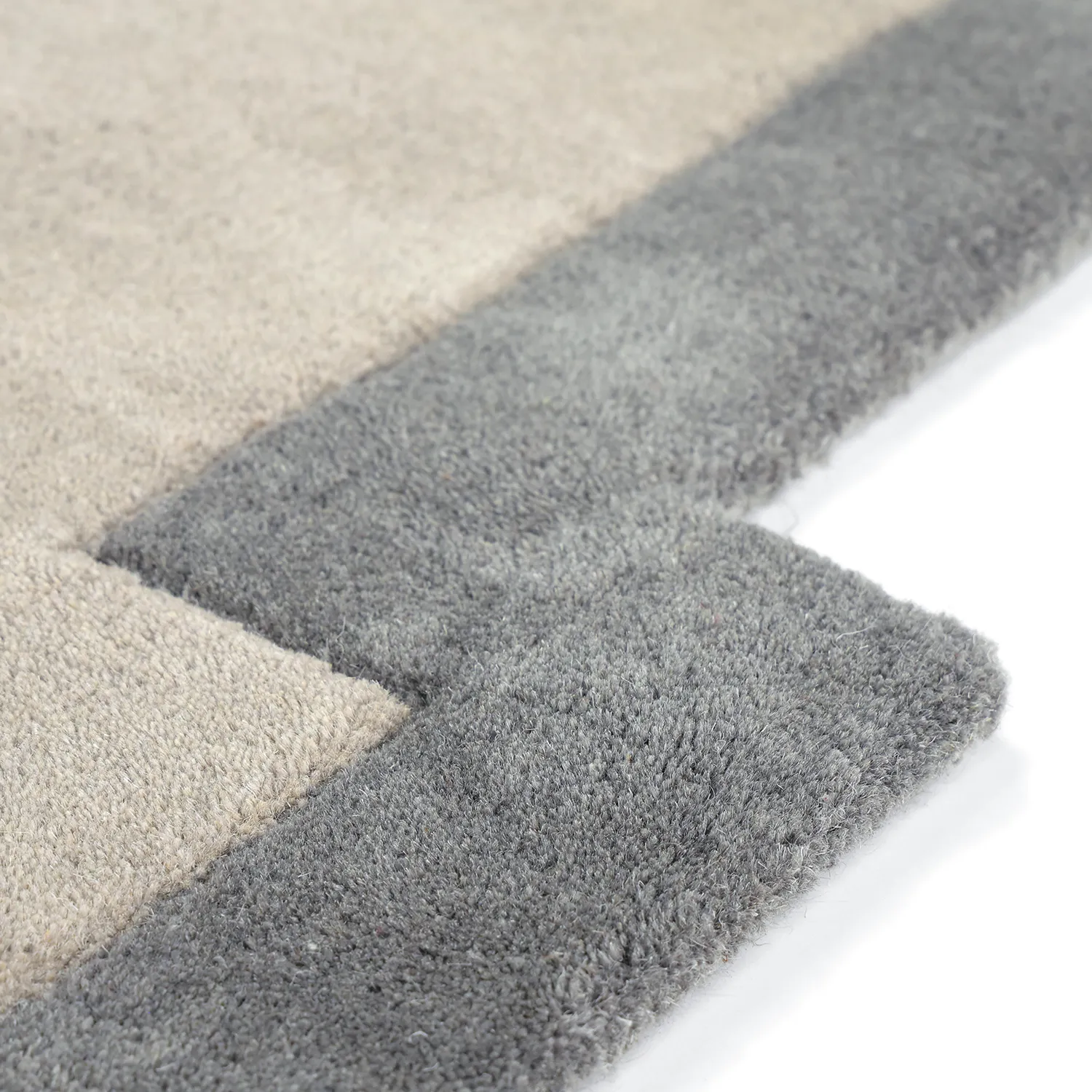 Wollen-vloerkleed - Agra Hand Tufted Wool Premium (grijs)