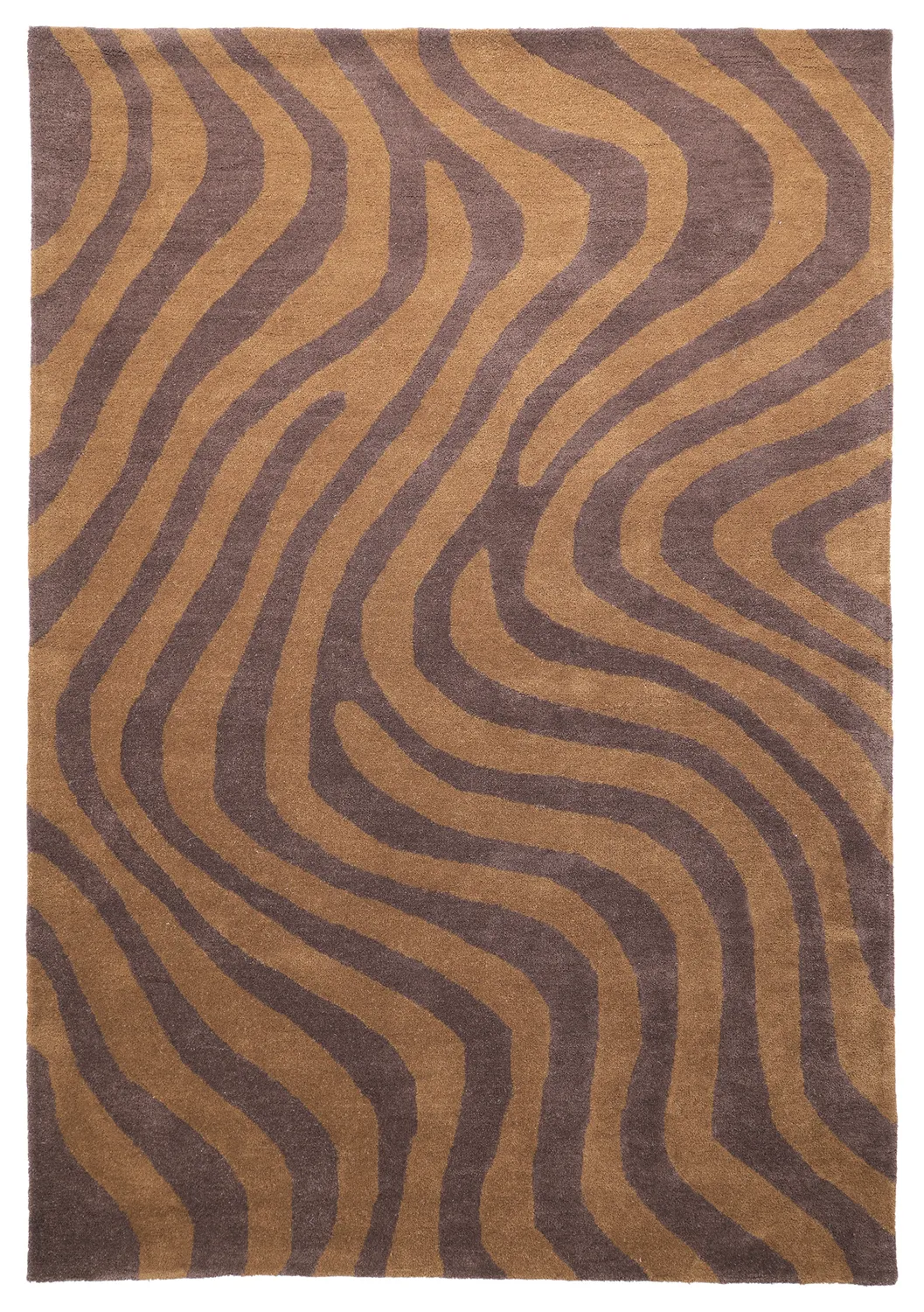 Wollen-vloerkleed - Aiz Hand Tufted Wool Premium (bruin)