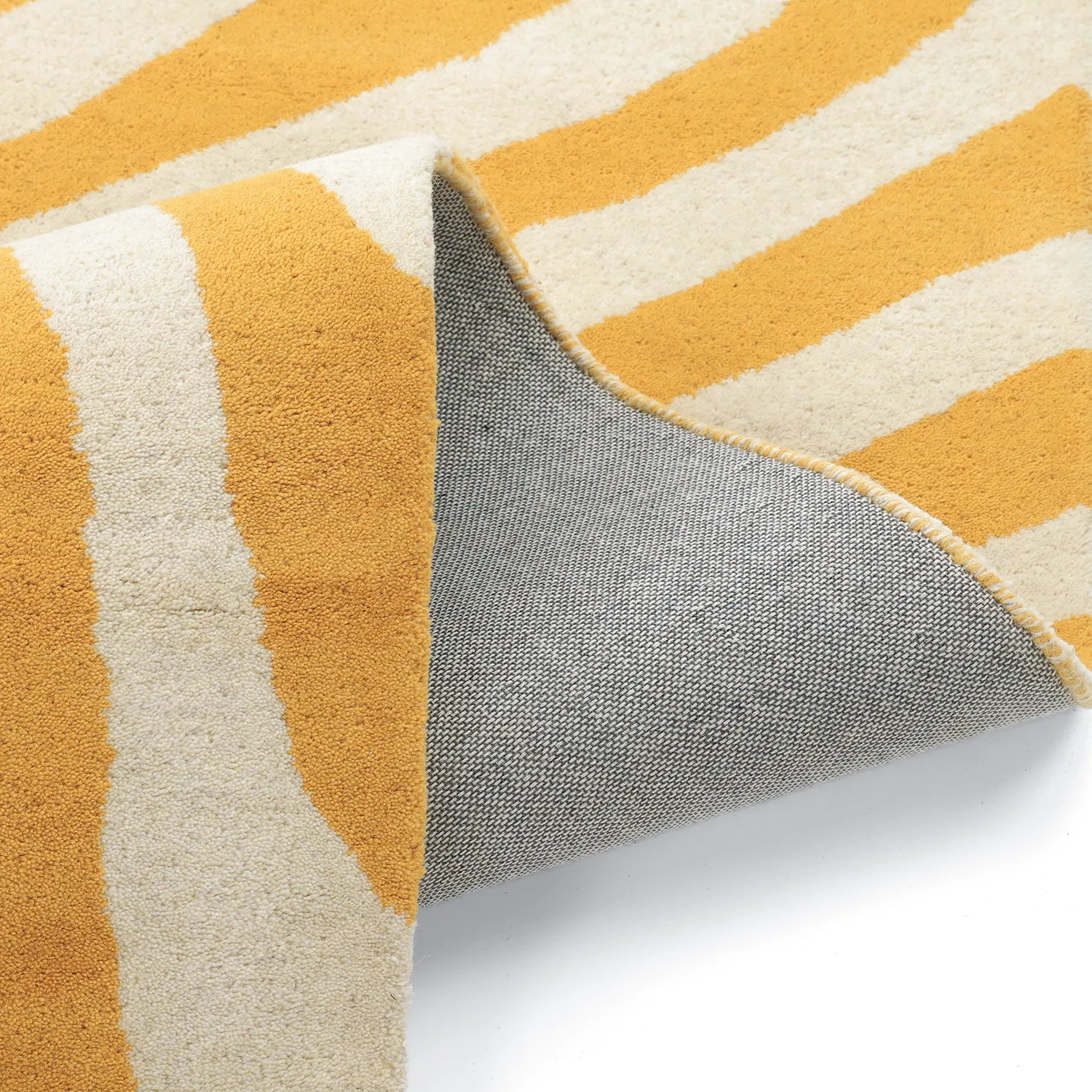 Wollen-vloerkleed - Aiz Hand Tufted Wool Premium (geel)