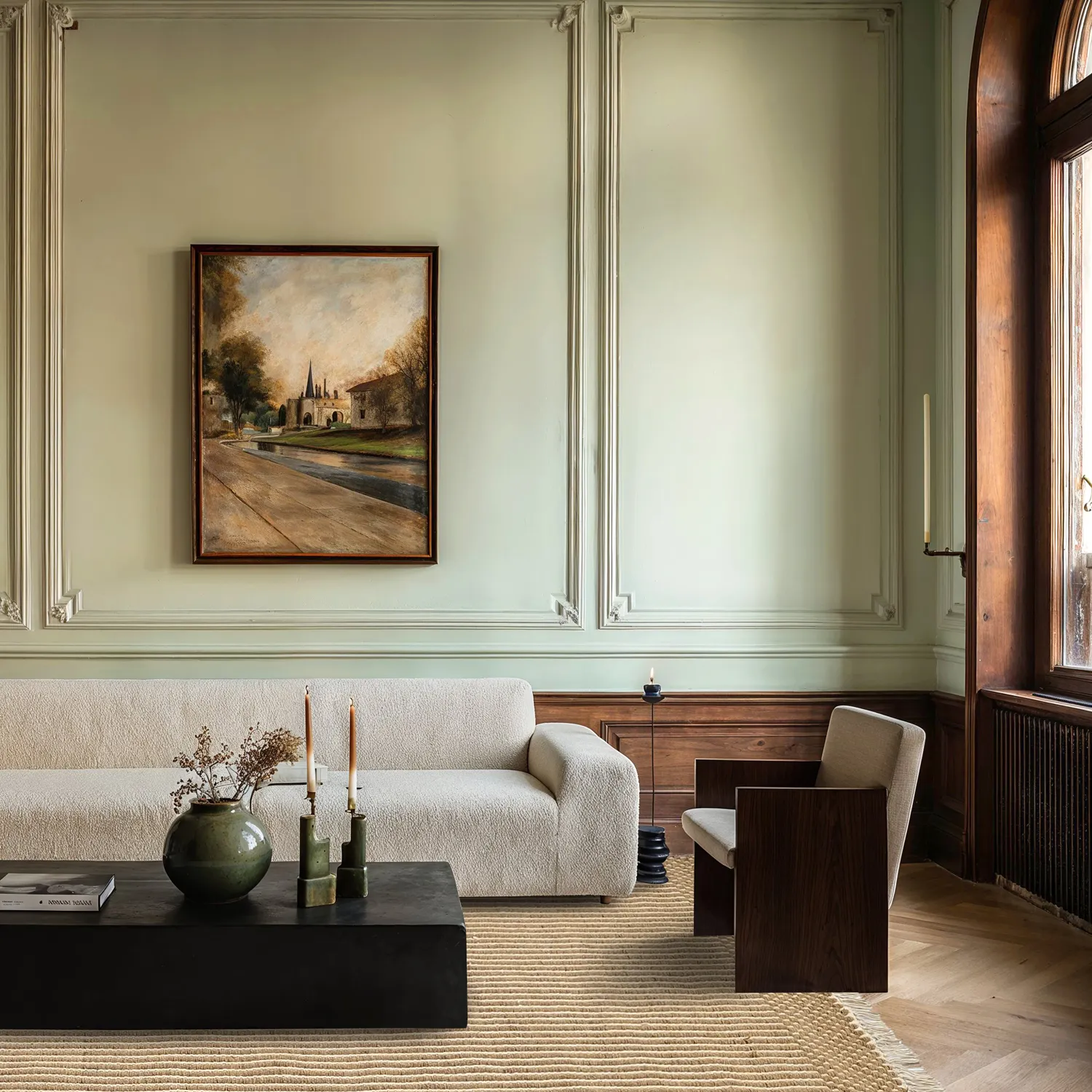 Wollen-vloerkleed - Arbil (beige/wit)