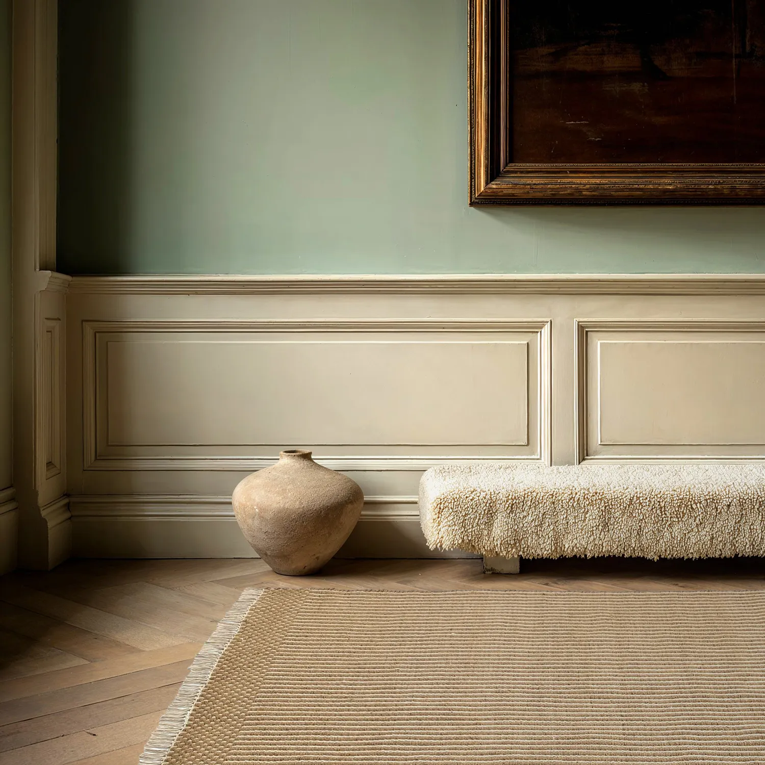 Wollen-vloerkleed - Arbil (beige/wit)
