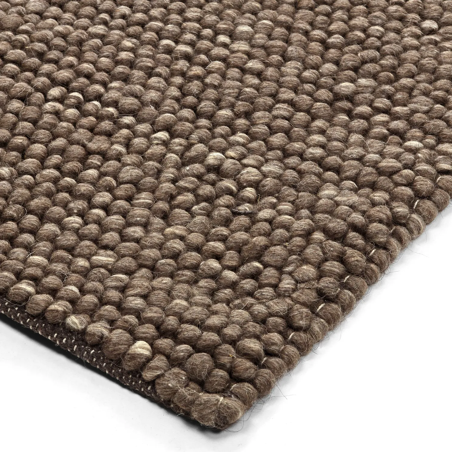 Wollen-vloerkleed - Avafors Wool Bubble (bruin/beige)