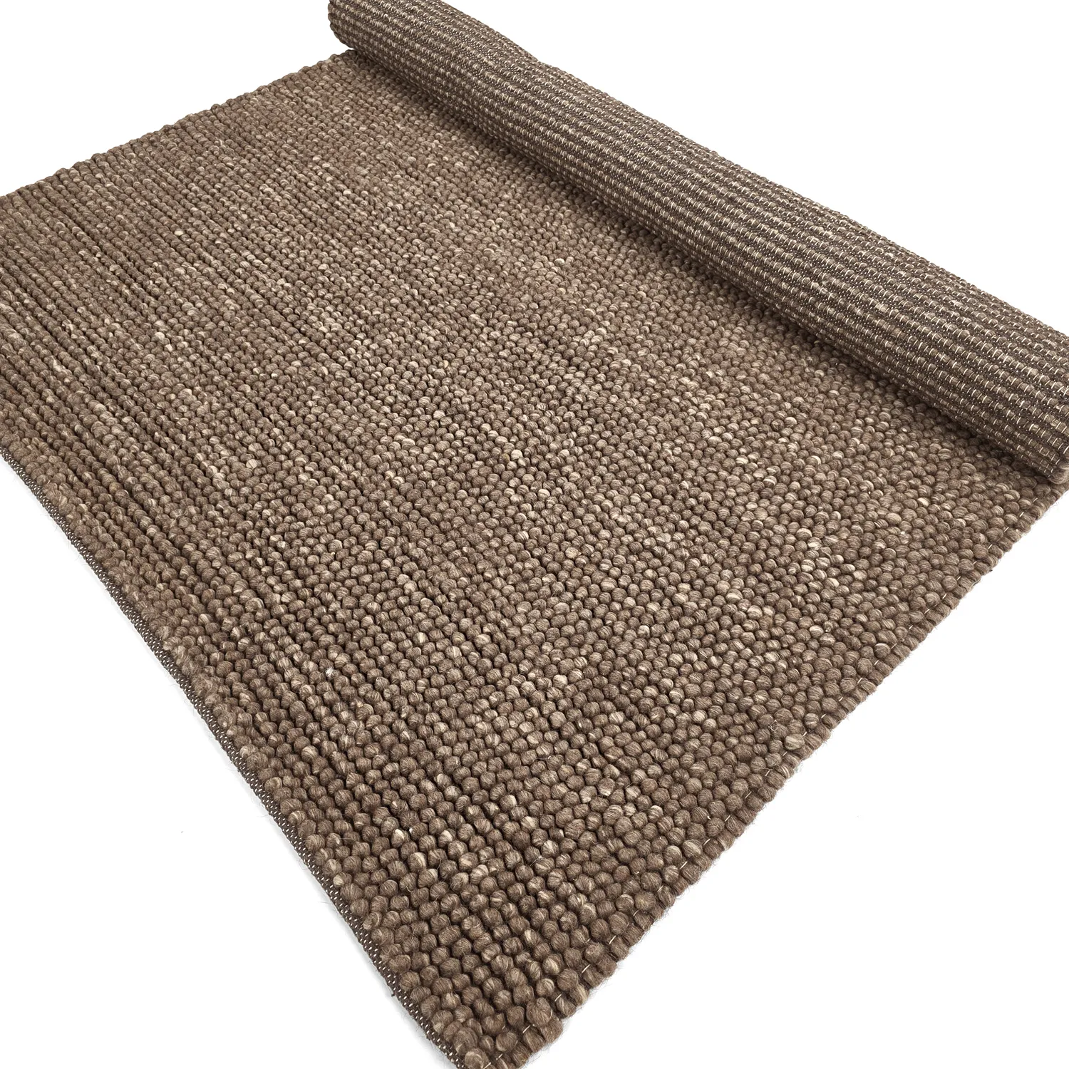 Wollen-vloerkleed - Avafors Wool Bubble (bruin/beige)