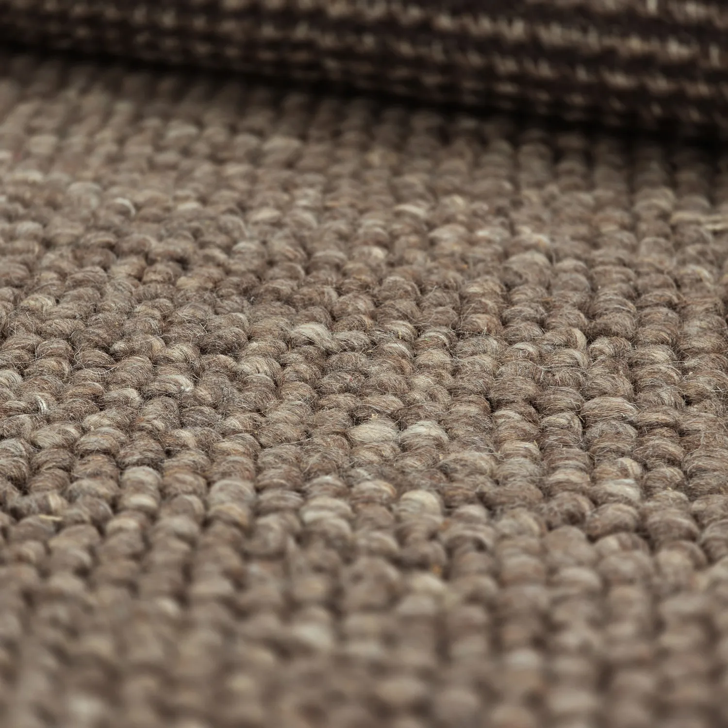 Rond vloerkleed - Avafors Wool Bubble (bruin/beige)
