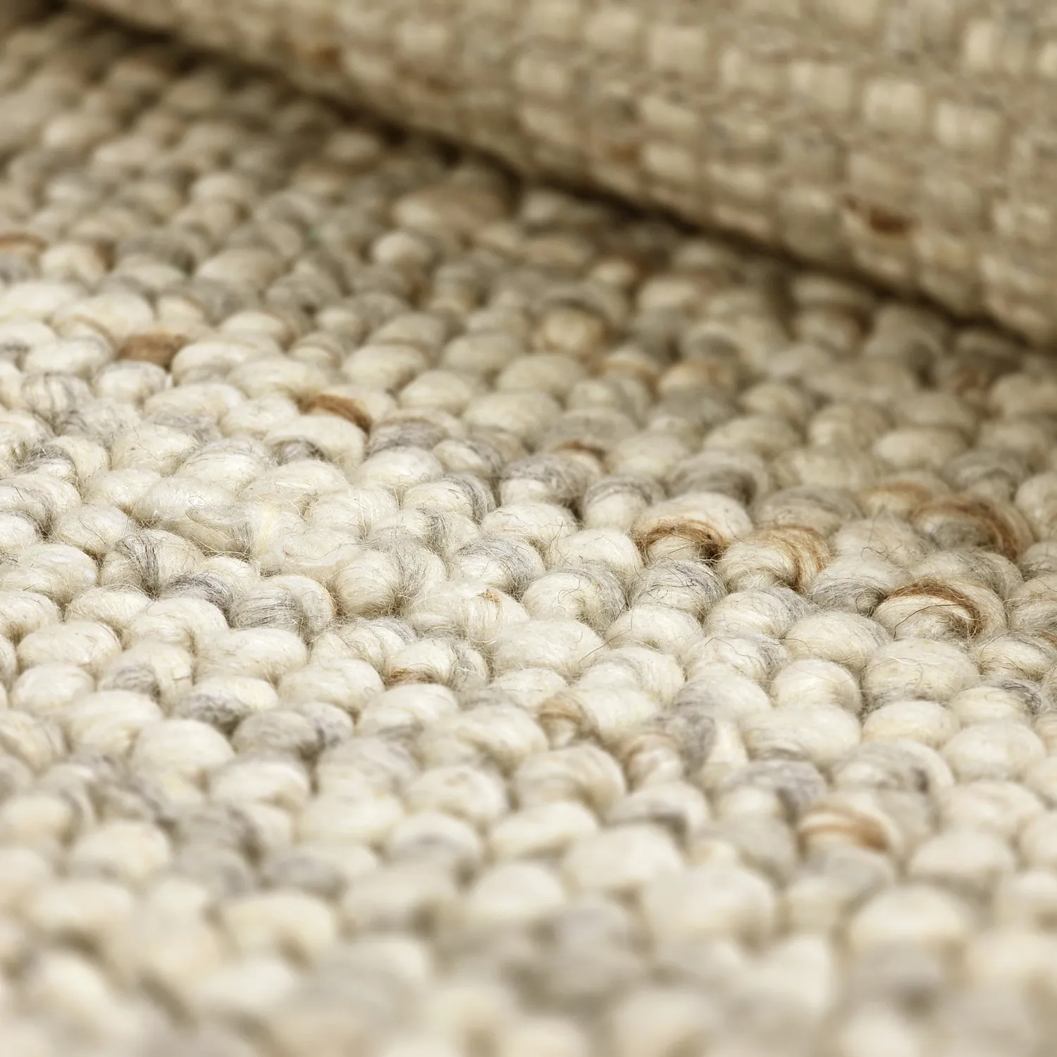 Rond vloerkleed - Avafors Wool Bubble (grijs/beige)
