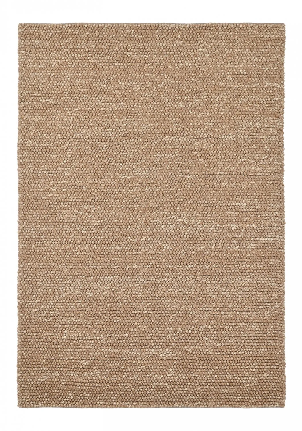 Wollen-vloerkleed - Avafors Wool Bubble (lichtbruin/wit)