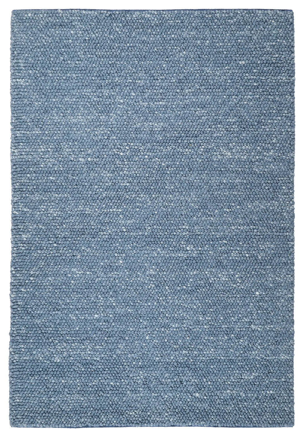 Wollen-vloerkleed - Avafors Wool Bubble (marineblauw/crème)