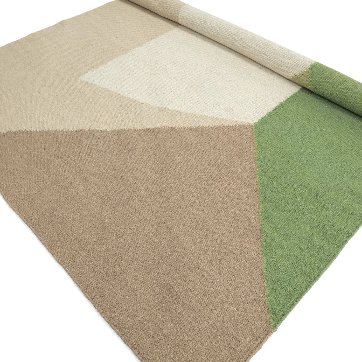 Wollen-vloerkleed - Aveiro (groen/multi)