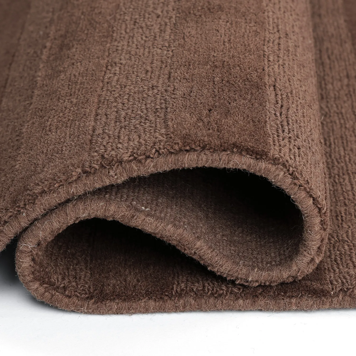 Wollen-vloerkleed - Brenta Handloom Wool Premium (bruin)