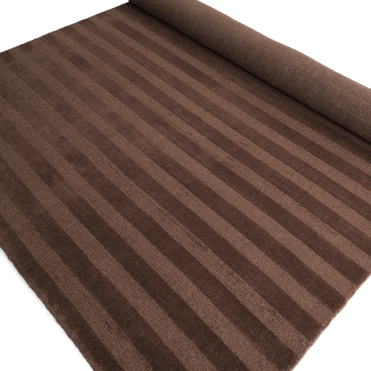 Wollen-vloerkleed - Brenta Handloom Wool Premium (bruin)