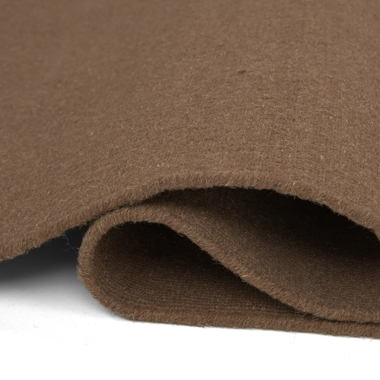 Wollen-vloerkleed - Charonne Flat Handloom Wool Premium (bruin)