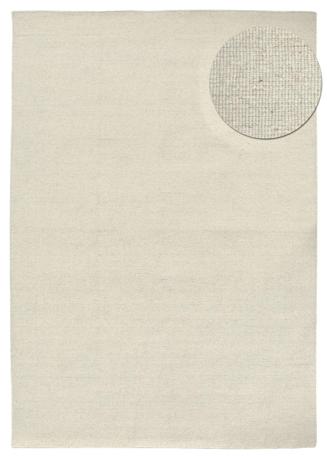 Wollen-vloerkleed - Charonne Flat Handloom Wool Premium (room)