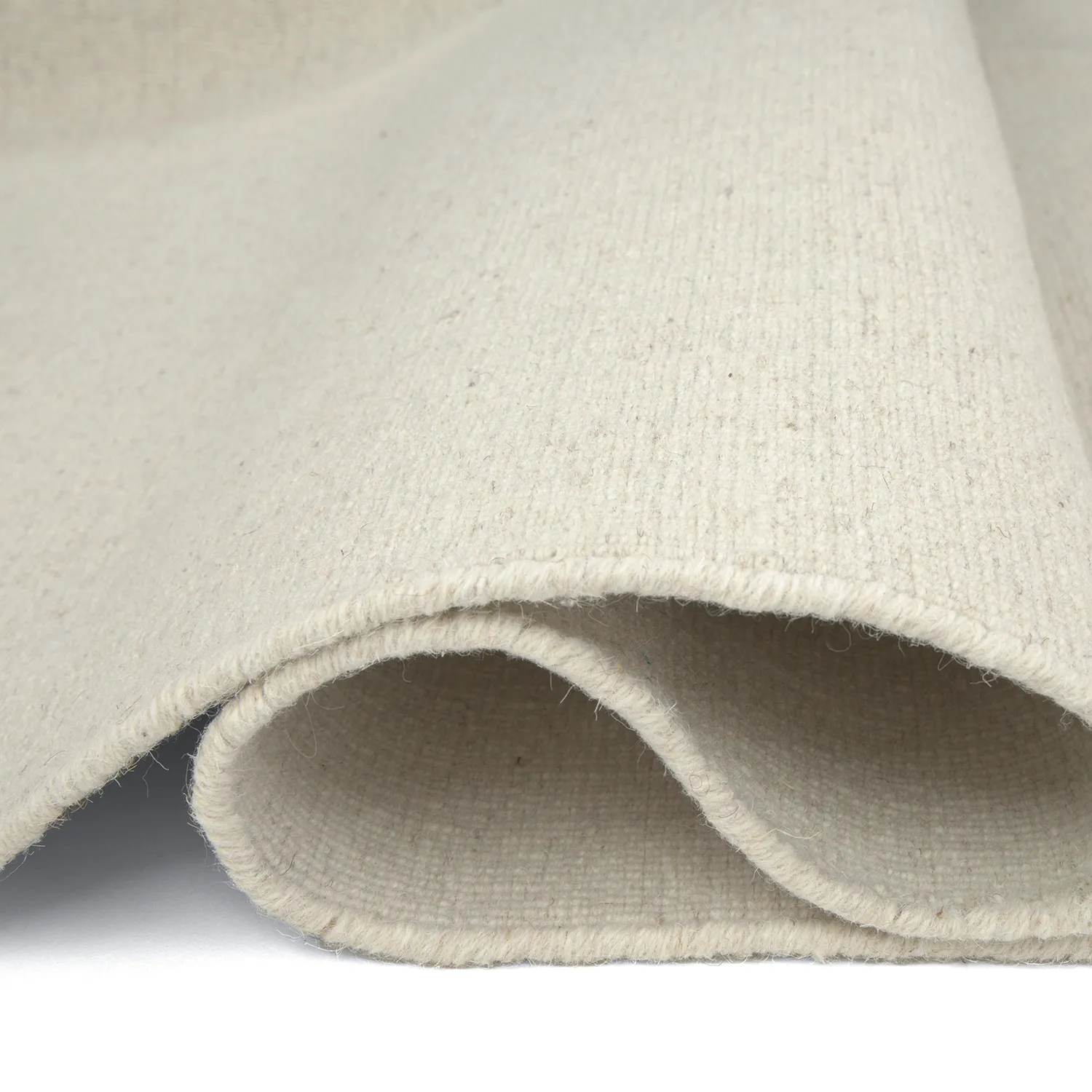 Wollen-vloerkleed - Charonne Flat Handloom Wool Premium (room)
