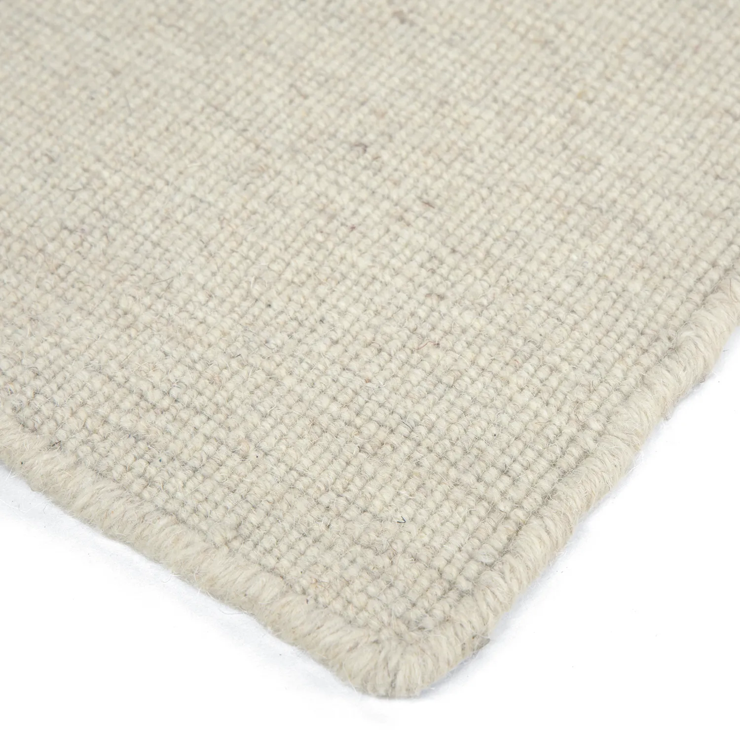 Wollen-vloerkleed - Charonne Flat Handloom Wool Premium (room)