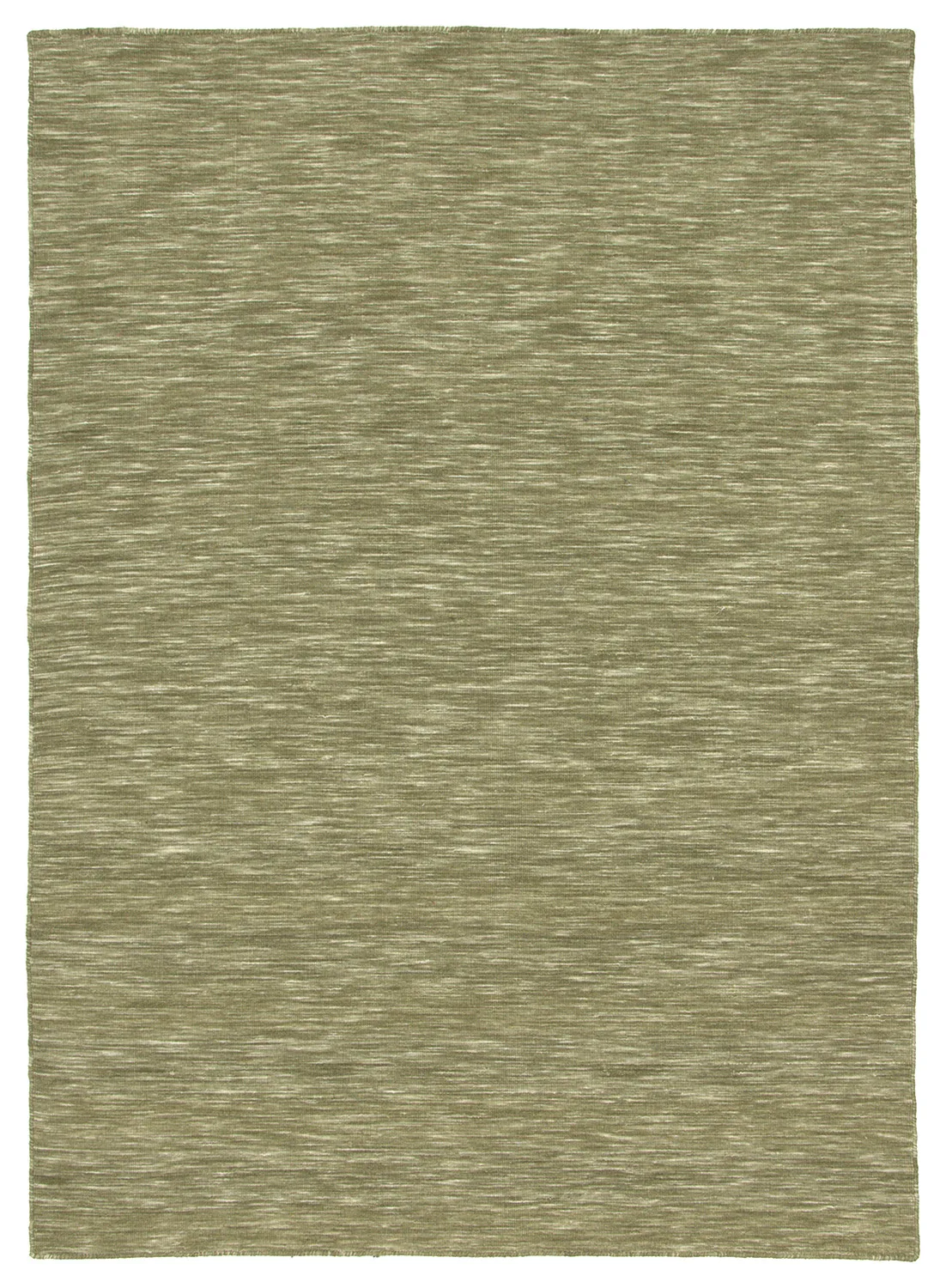 Wollen-vloerkleed - Charonne Flat Handloom Wool Premium (groente)