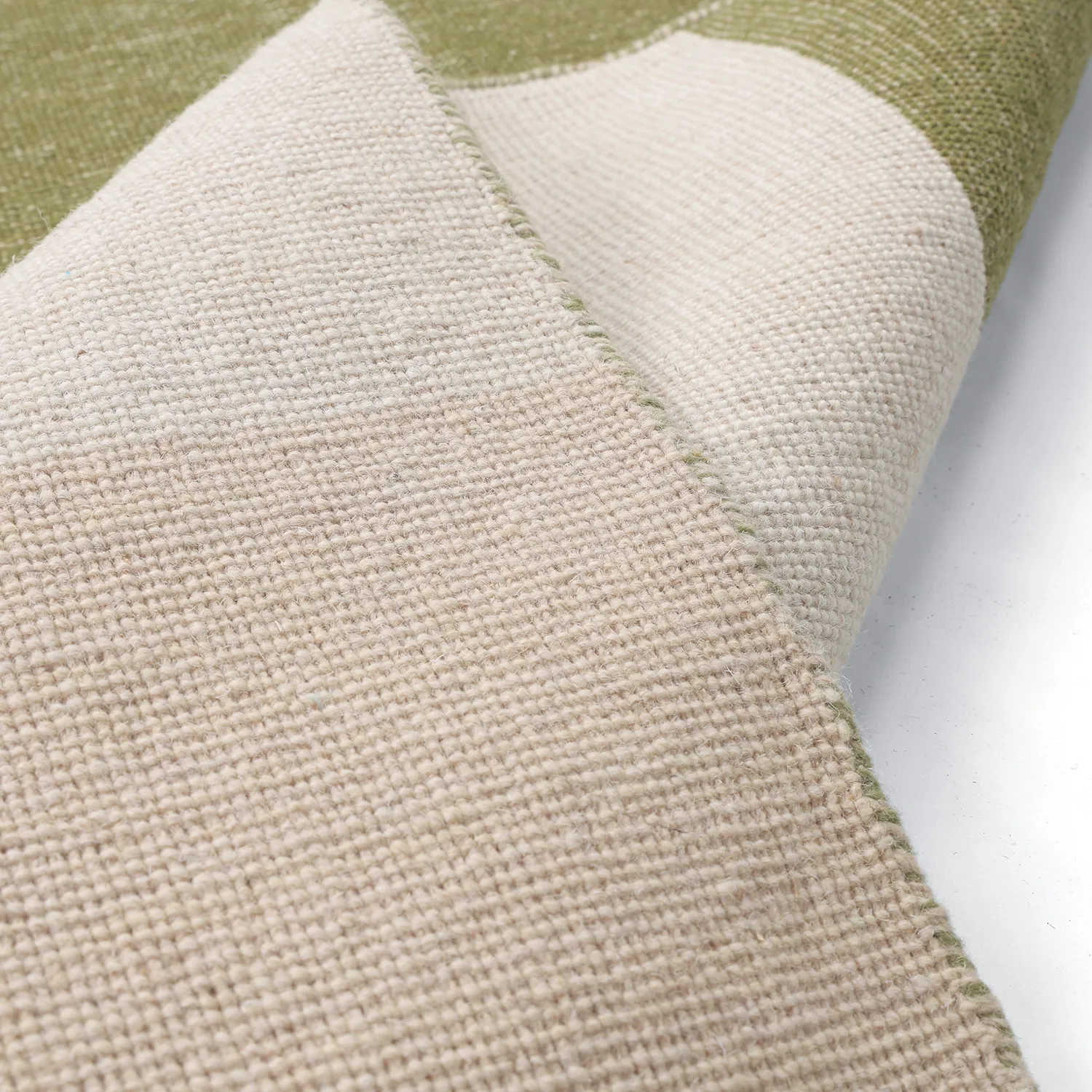 Wollen-vloerkleed - Chaves (groen/beige)
