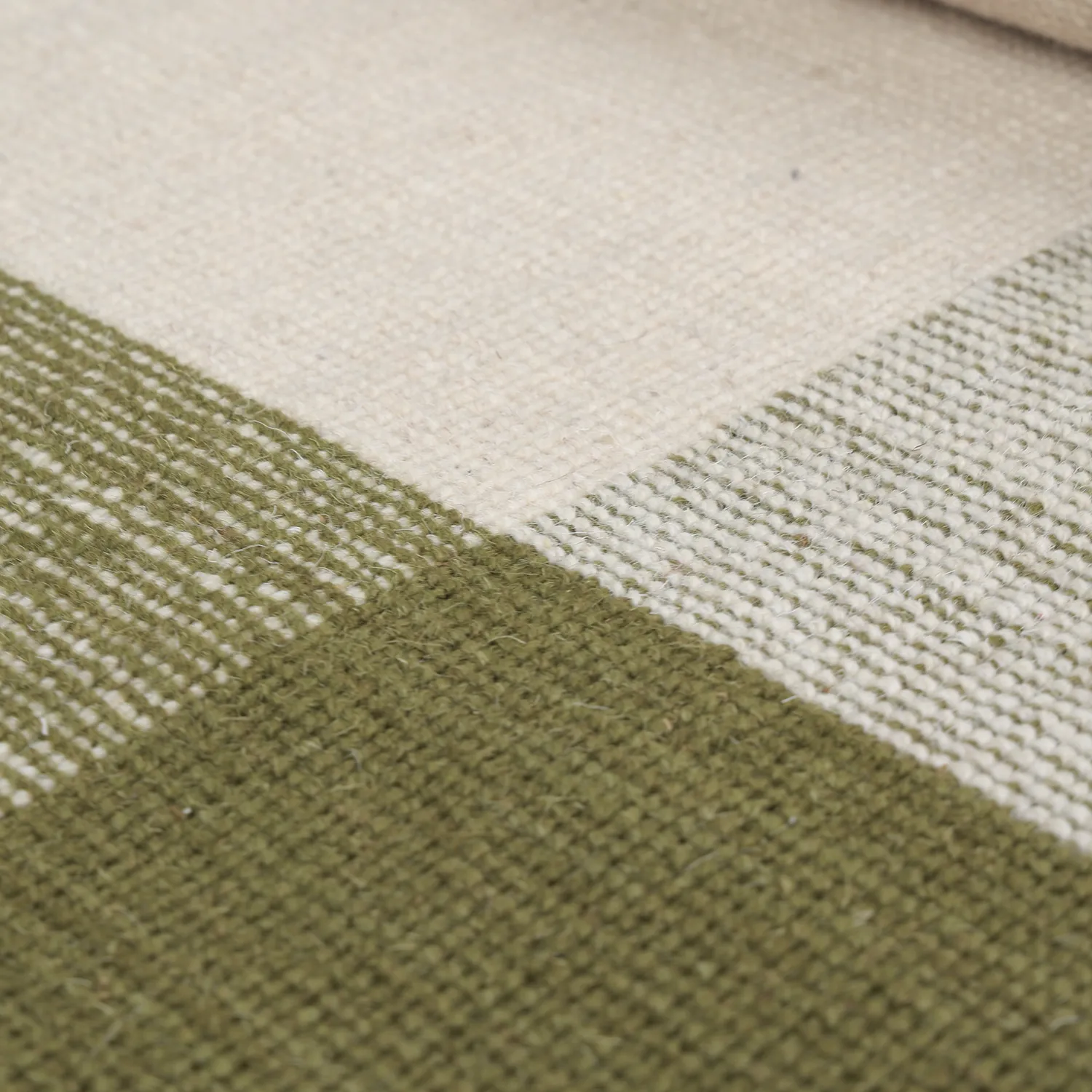 Wollen-vloerkleed - Chaves (groen/beige)
