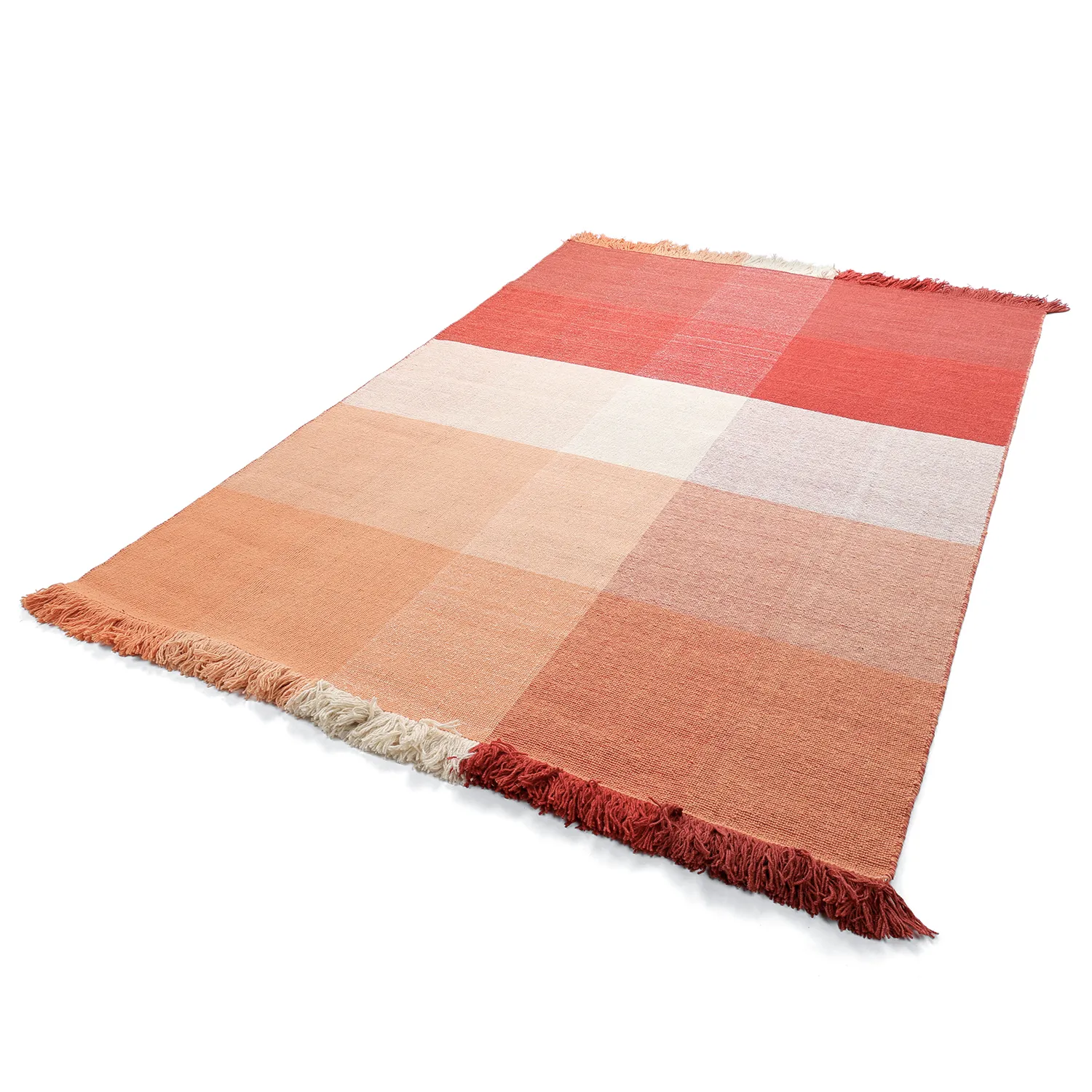Wollen-vloerkleed - Chaves (rood/oranje)