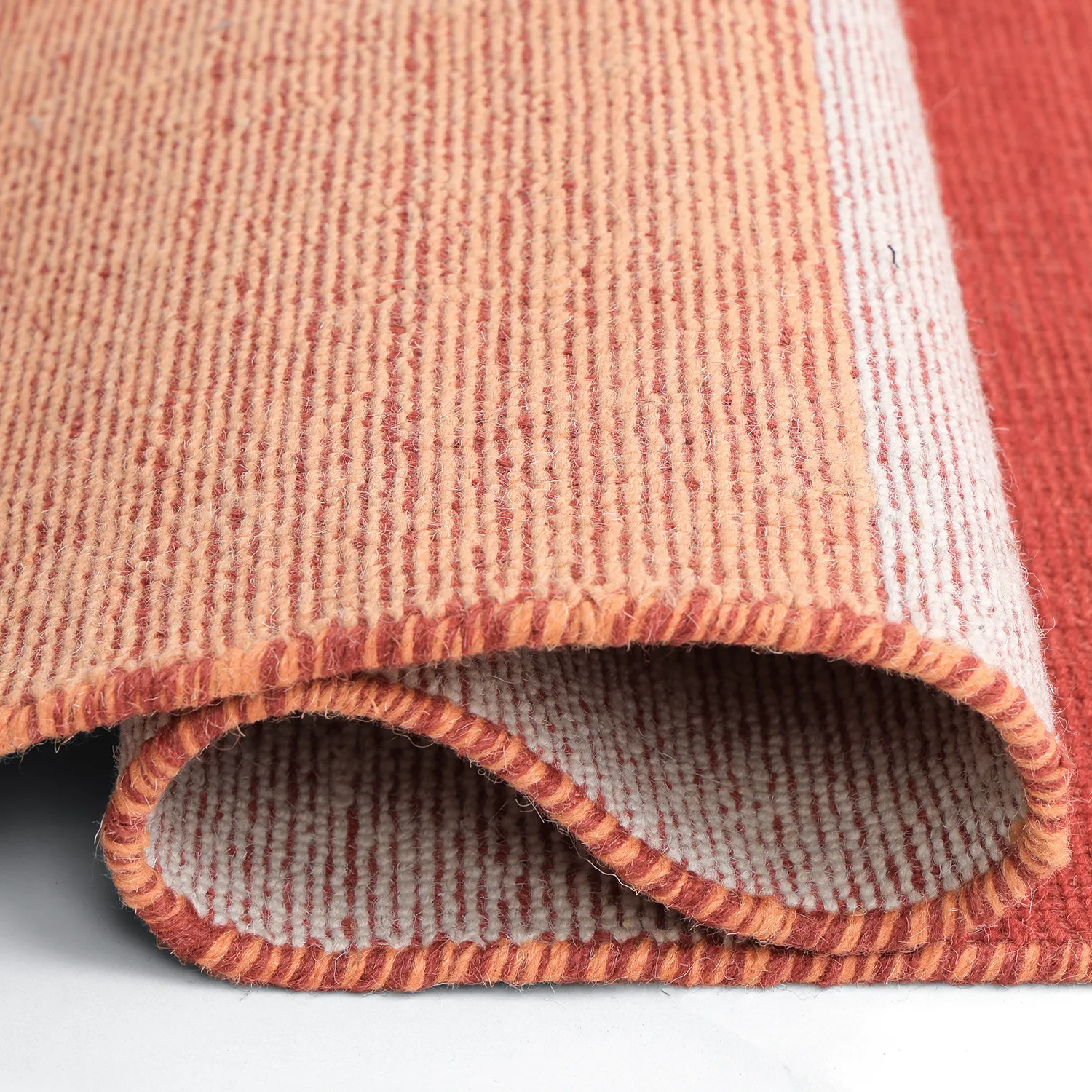Wollen-vloerkleed - Chaves (rood/oranje)