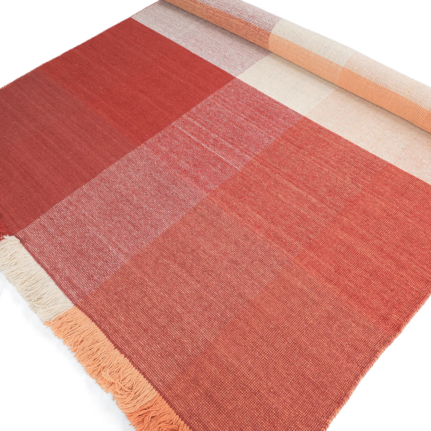 Wollen-vloerkleed - Chaves (rood/oranje)