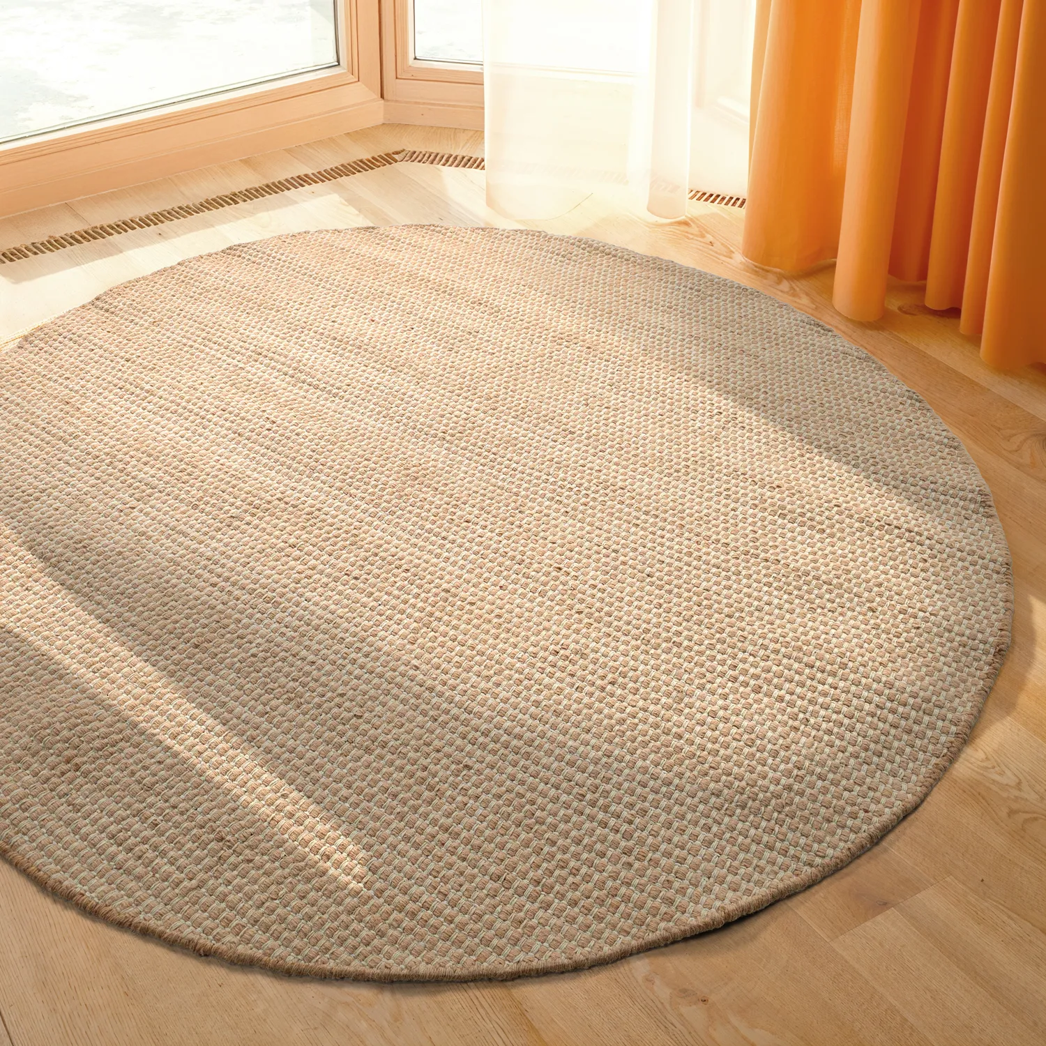 Rond vloerkleed - Coastal (beige)