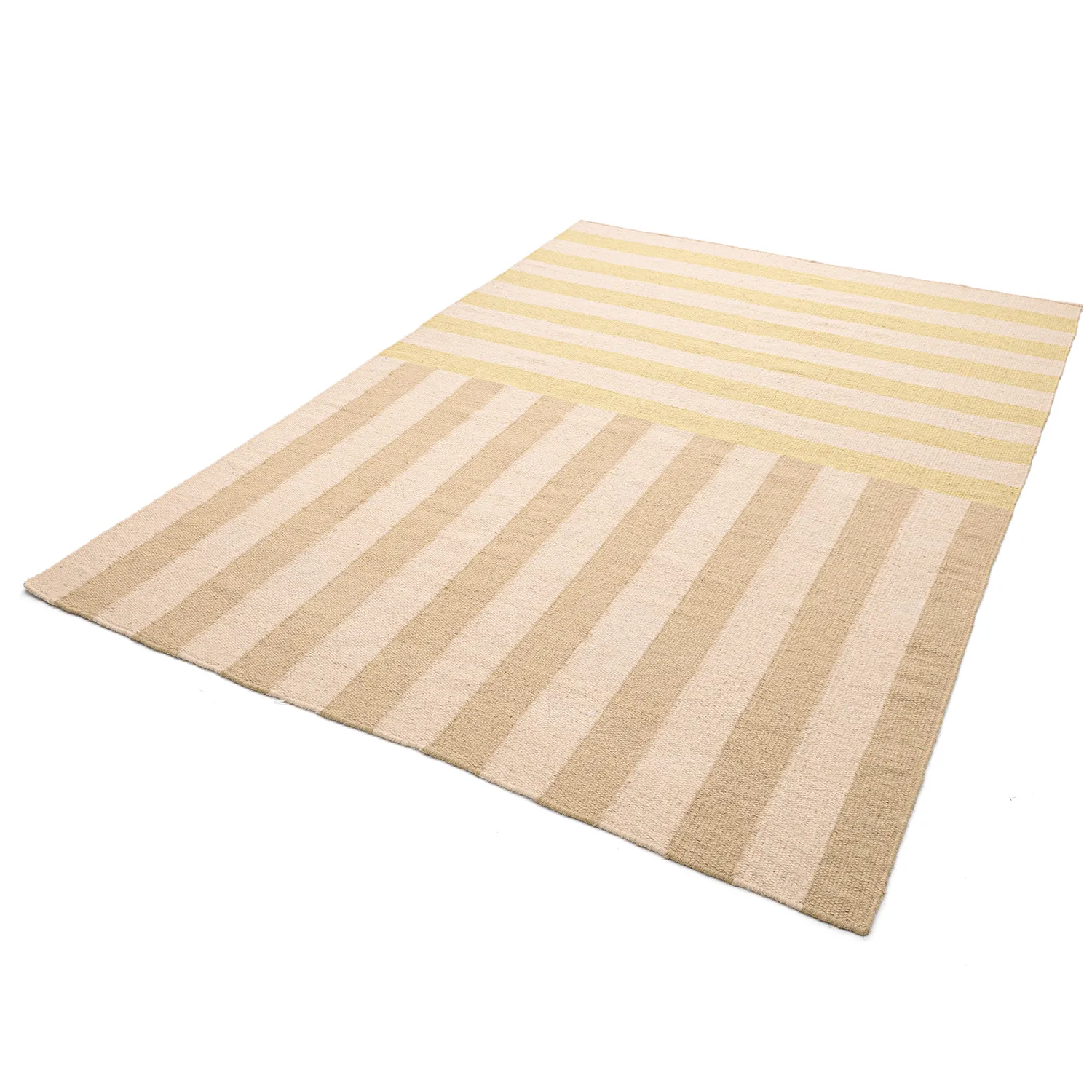 Wollen-vloerkleed - Covilha (room/beige/lichtgeel)