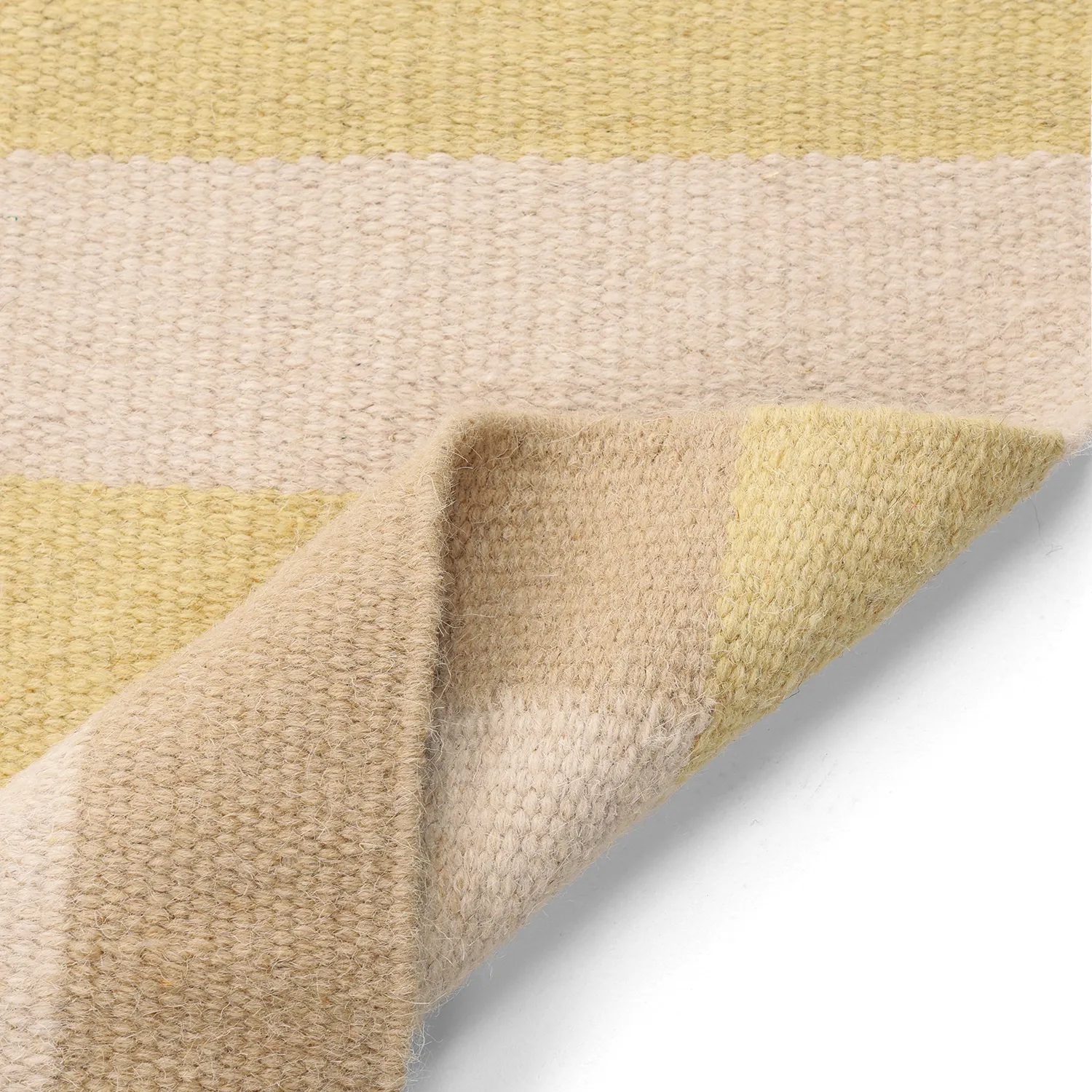 Wollen-vloerkleed - Covilha (room/beige/lichtgeel)