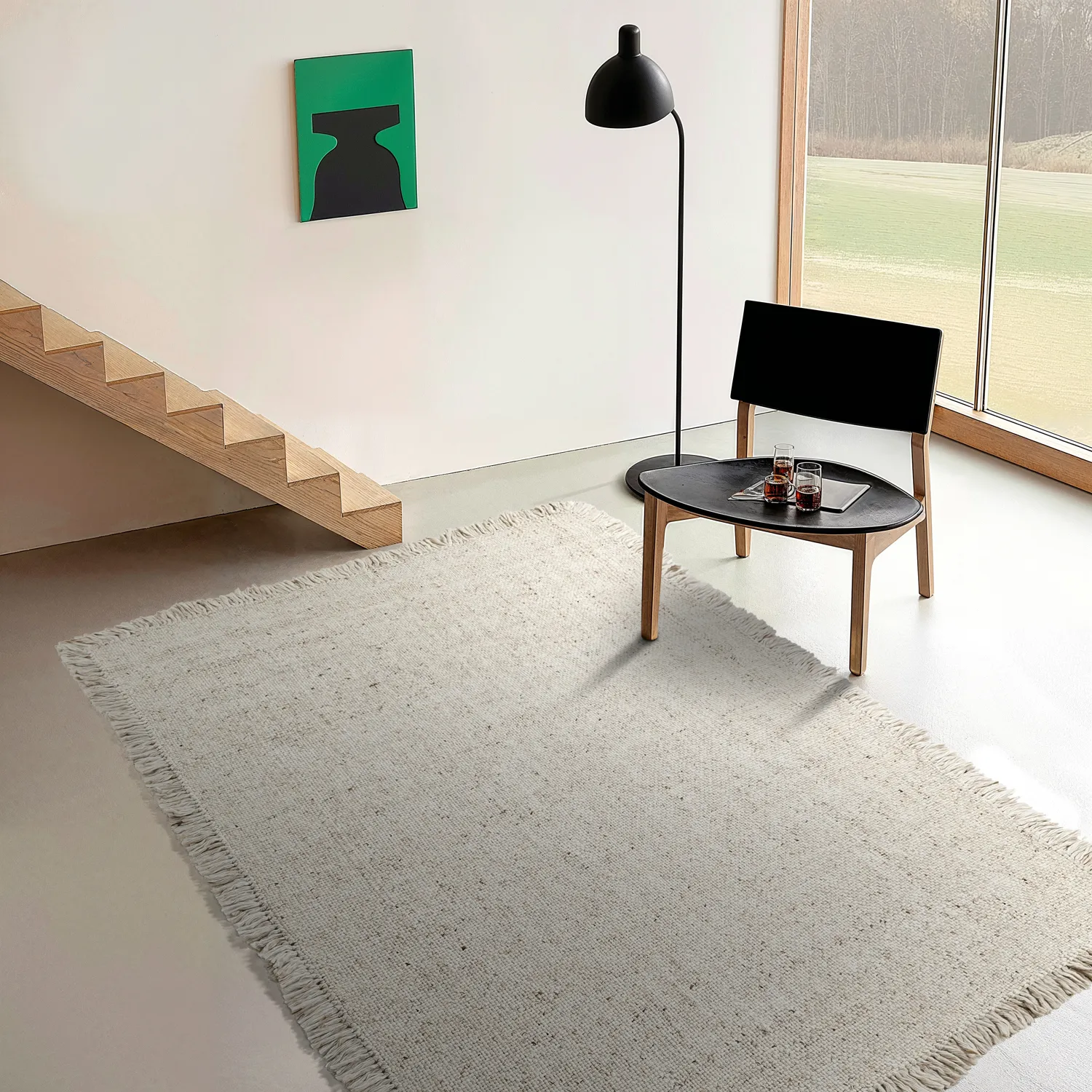 Wollen-vloerkleed - Dalita (beige)