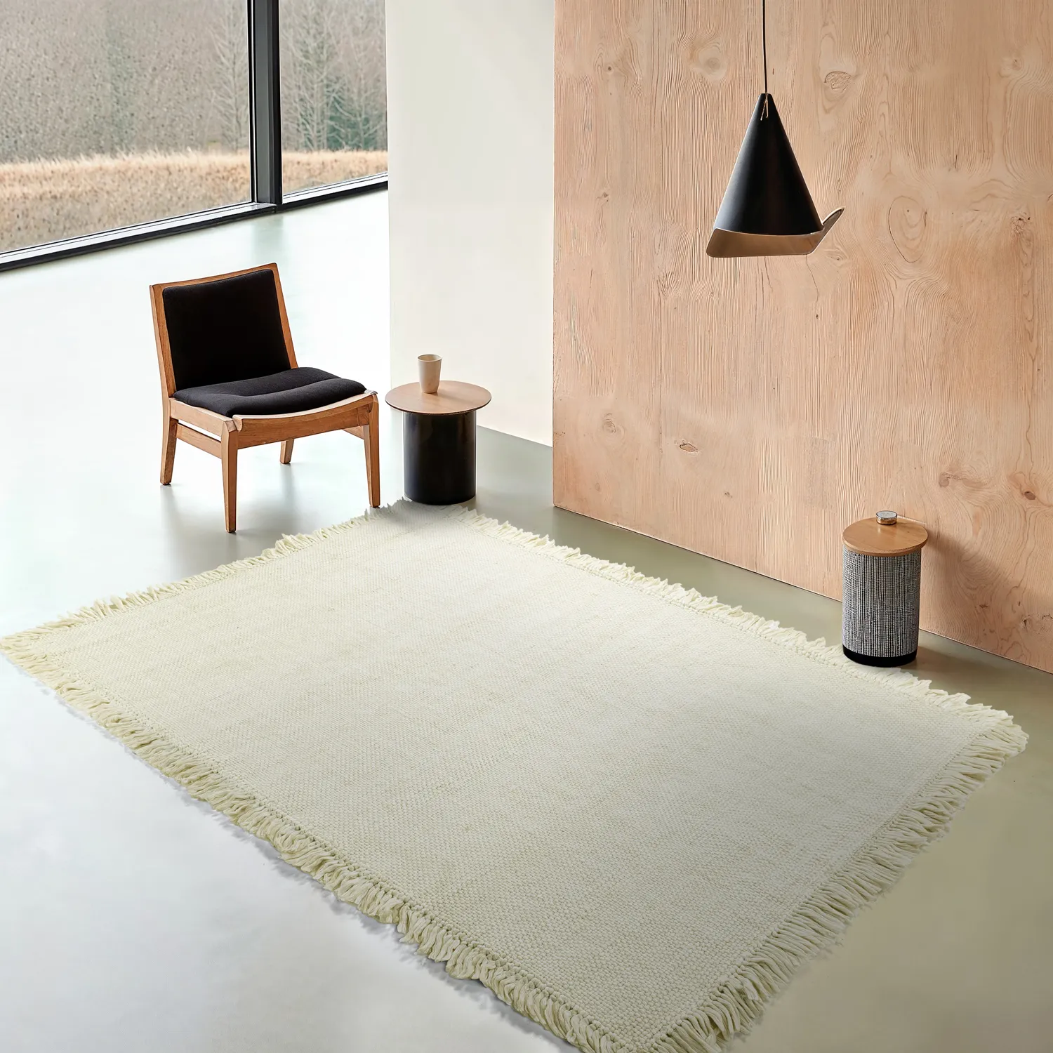 Wollen-vloerkleed - Dalita (gebroken wit)