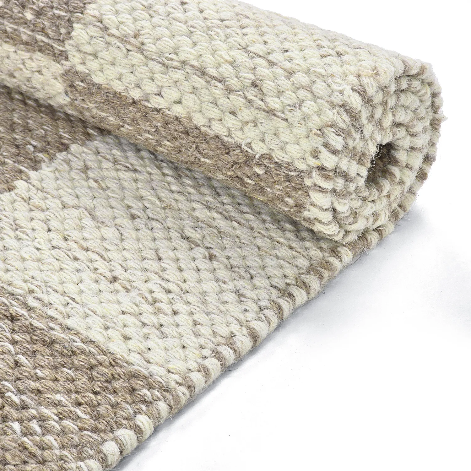 Wollen-vloerkleed - Dundee (beige/wit)