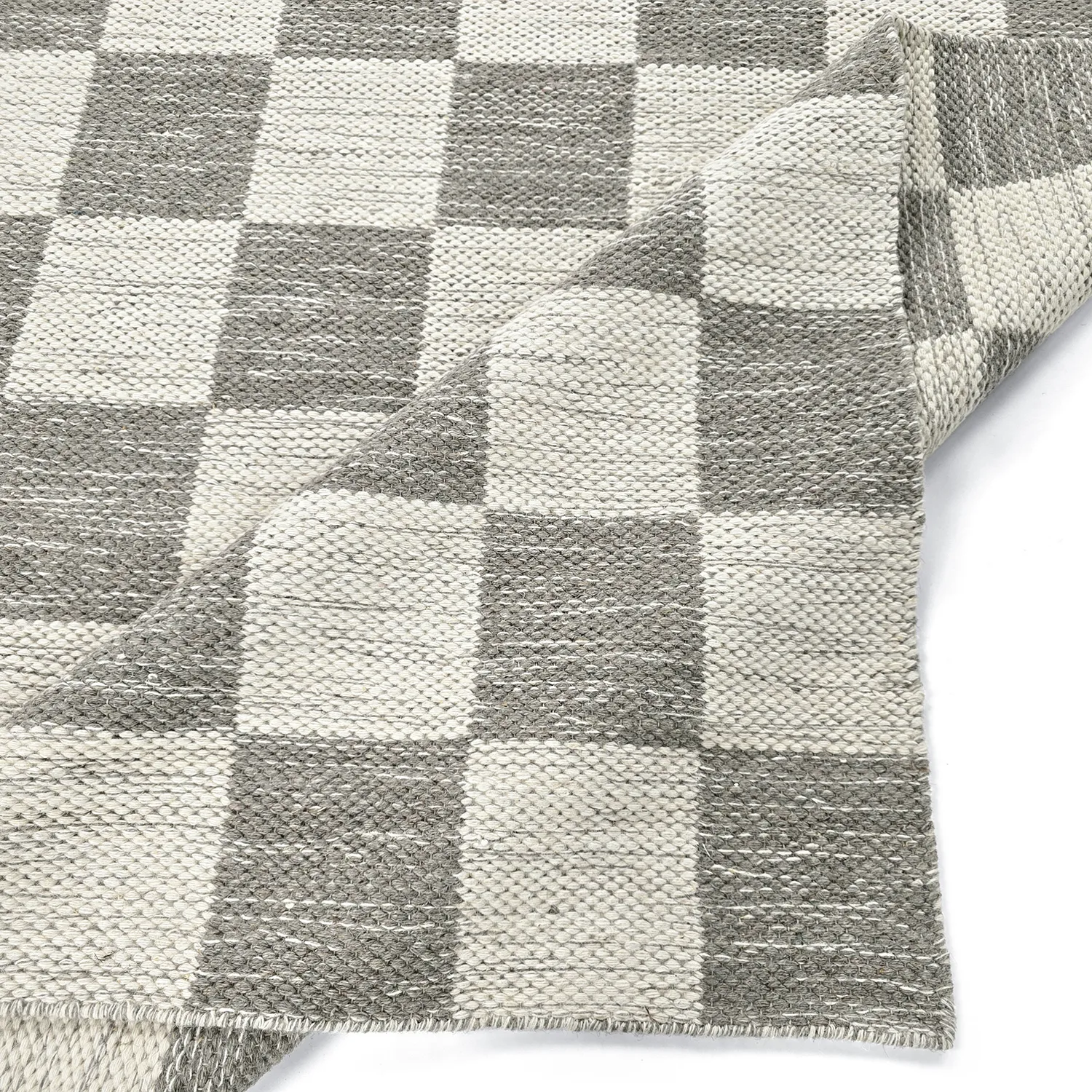 Wollen-vloerkleed - Dundee (grijs/wit)