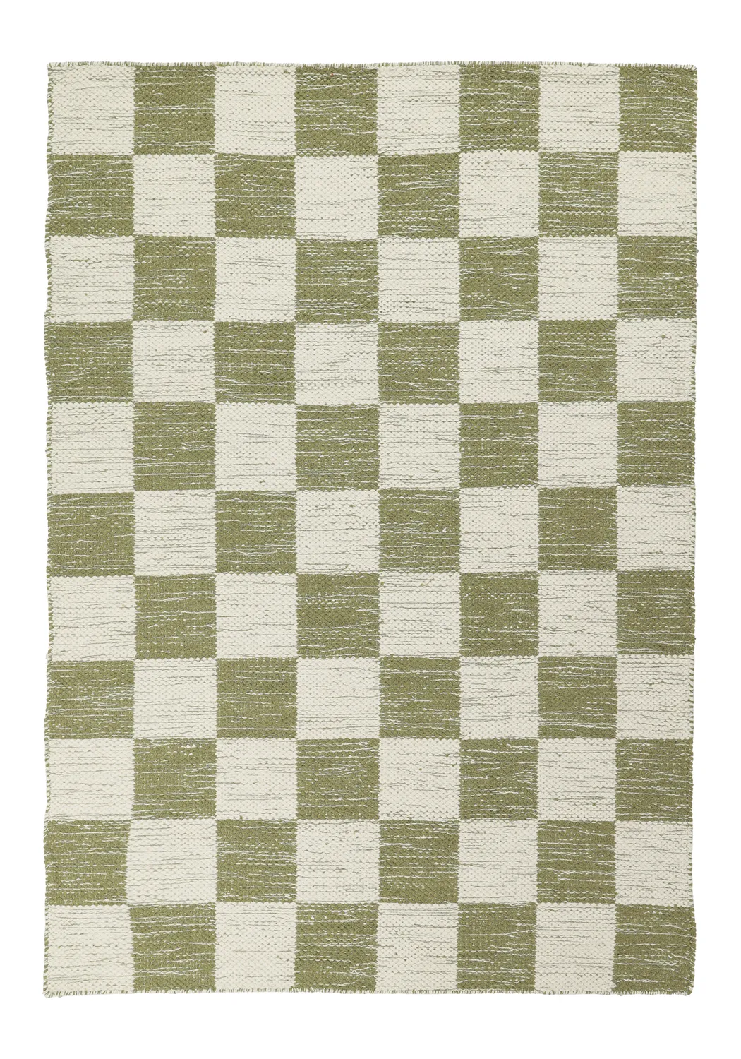 Wollen-vloerkleed - Dundee (groen/wit)