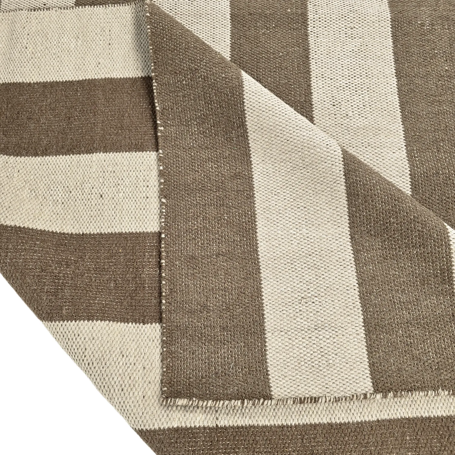 Wollen-vloerkleed - Garine (bruin/beige)