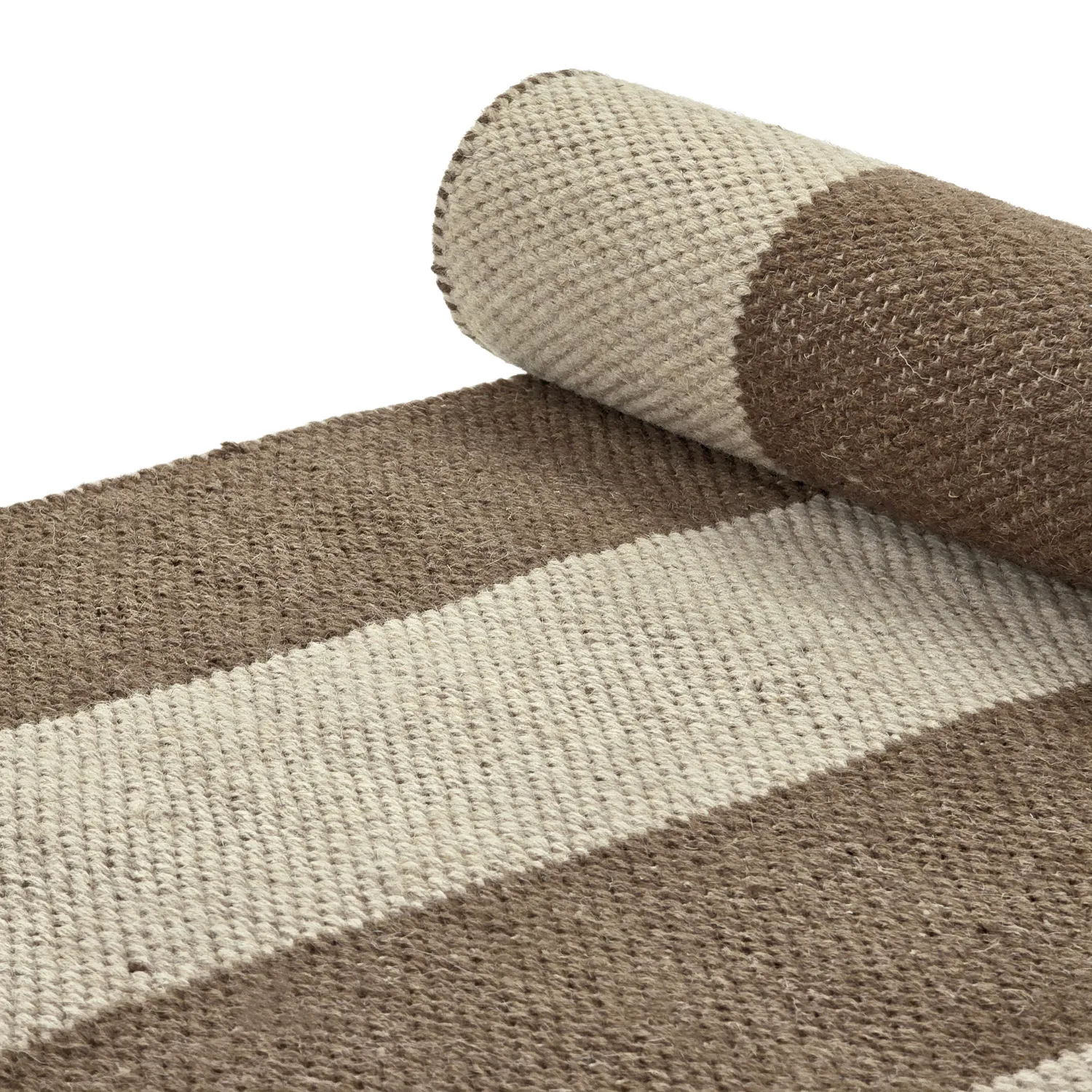 Wollen-vloerkleed - Garine (bruin/beige)