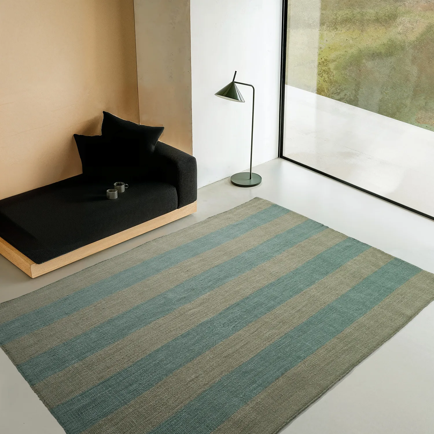 Wollen-vloerkleed - Garine (groente)