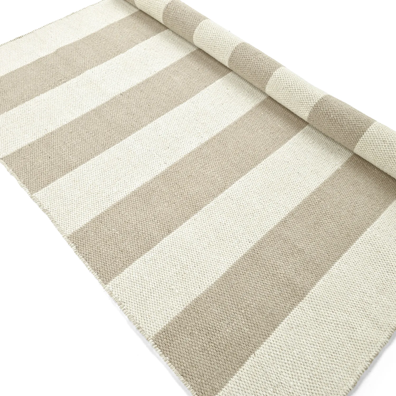 Wollen-vloerkleed - Garine (gebroken wit/beige)