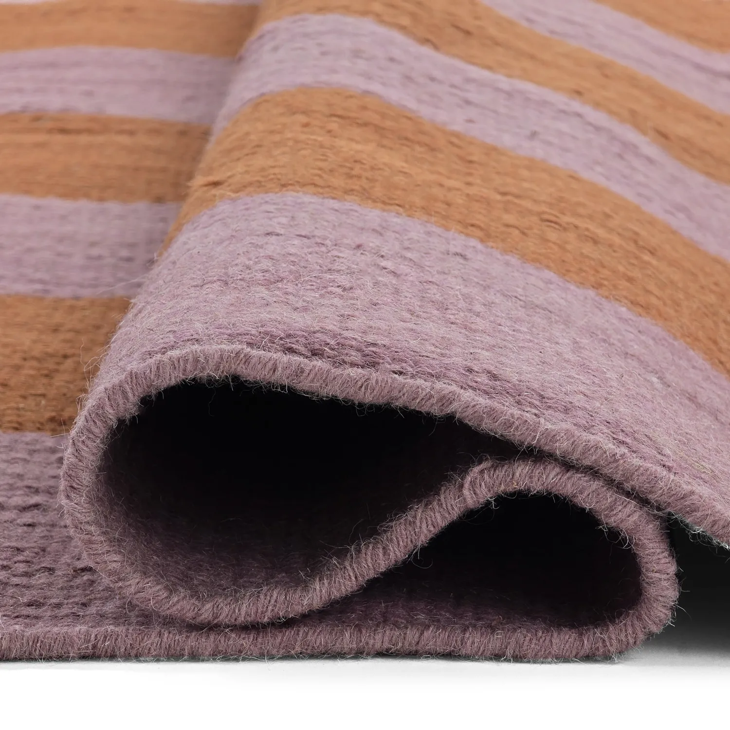 Wollen-vloerkleed - Garine (oranje/roze)