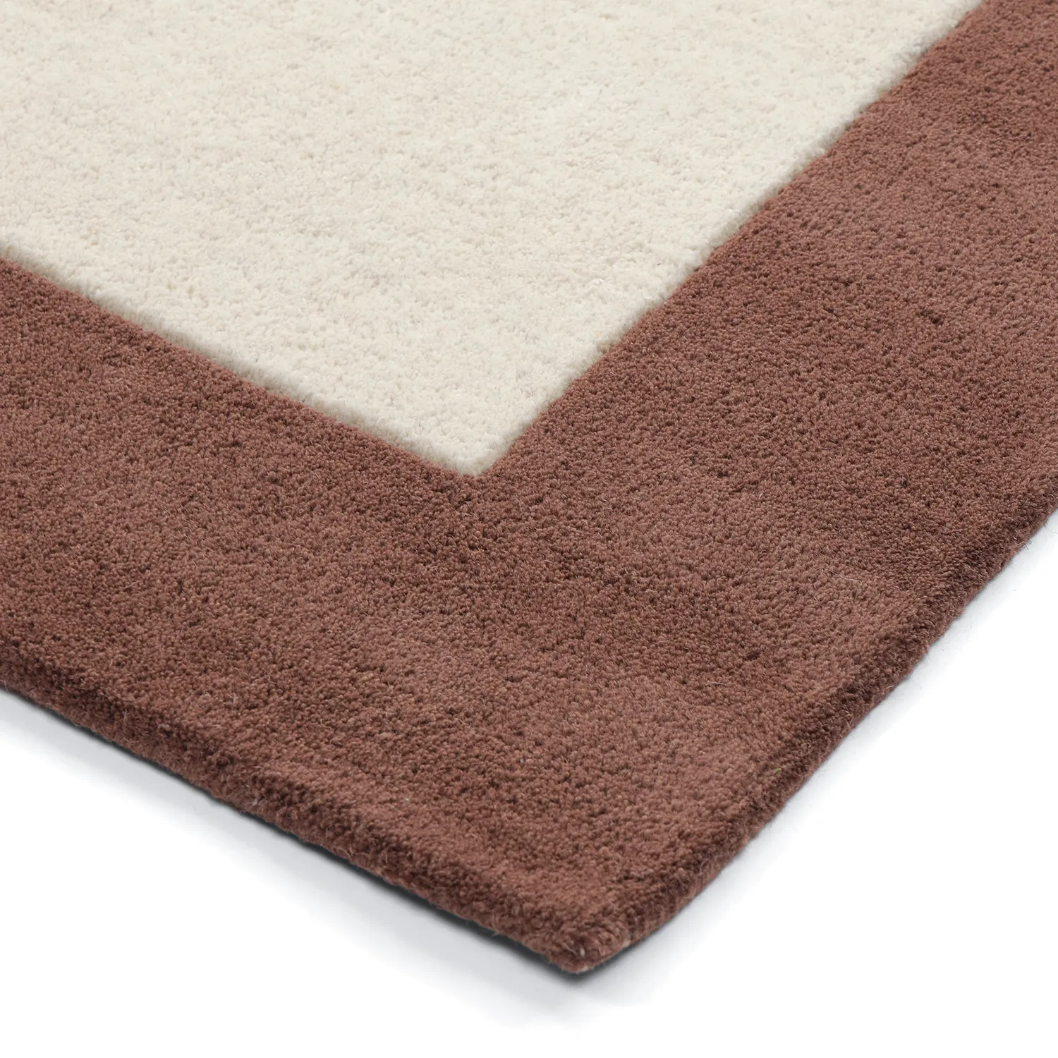 Wollen-vloerkleed - Gaya Hand Tufted Wool Premium (crème/bruin)