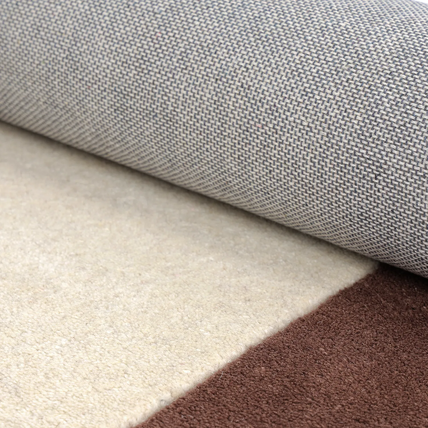 Wollen-vloerkleed - Gaya Hand Tufted Wool Premium (crème/bruin)