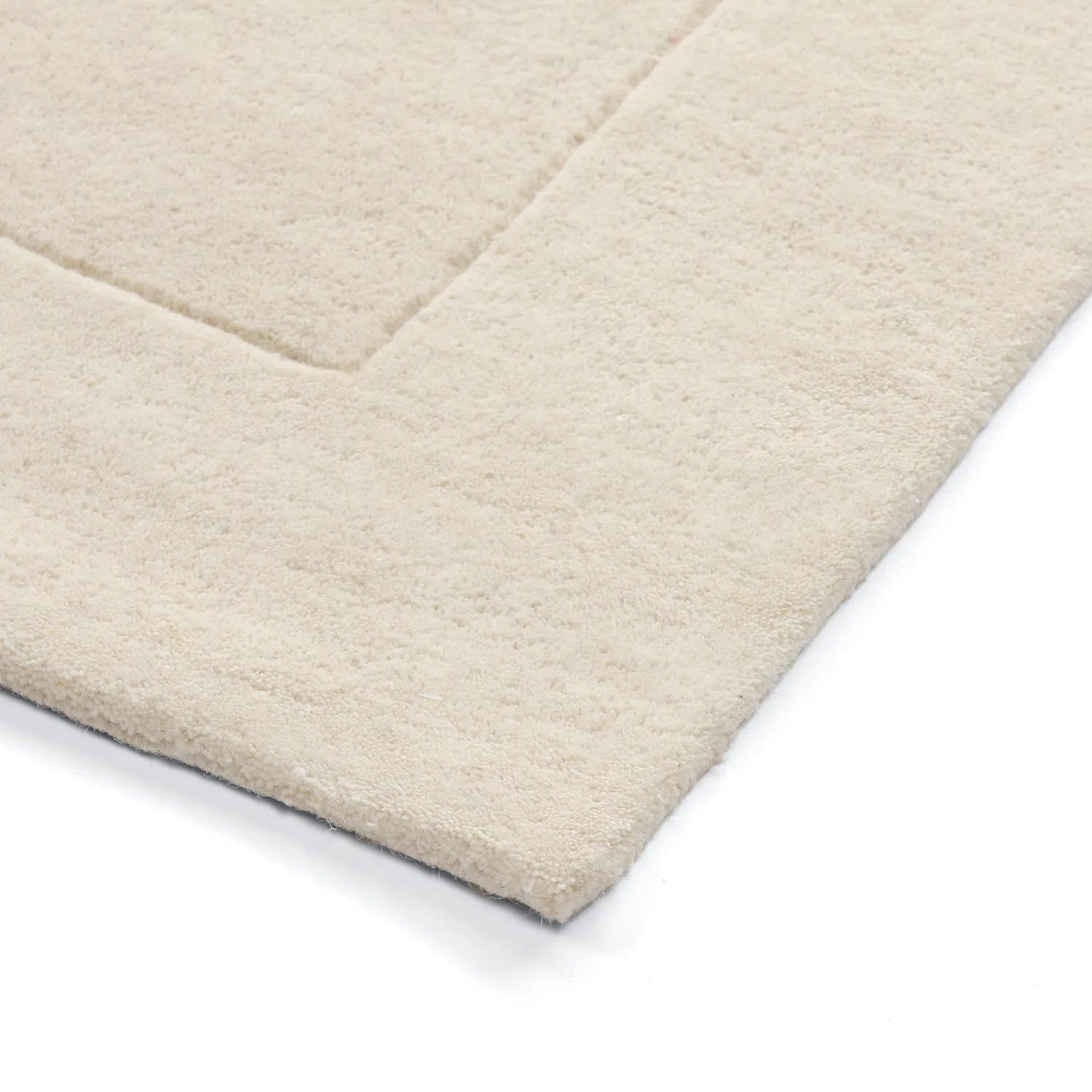 Wollen-vloerkleed - Gaya Hand Tufted Wool Premium (crème/wit)