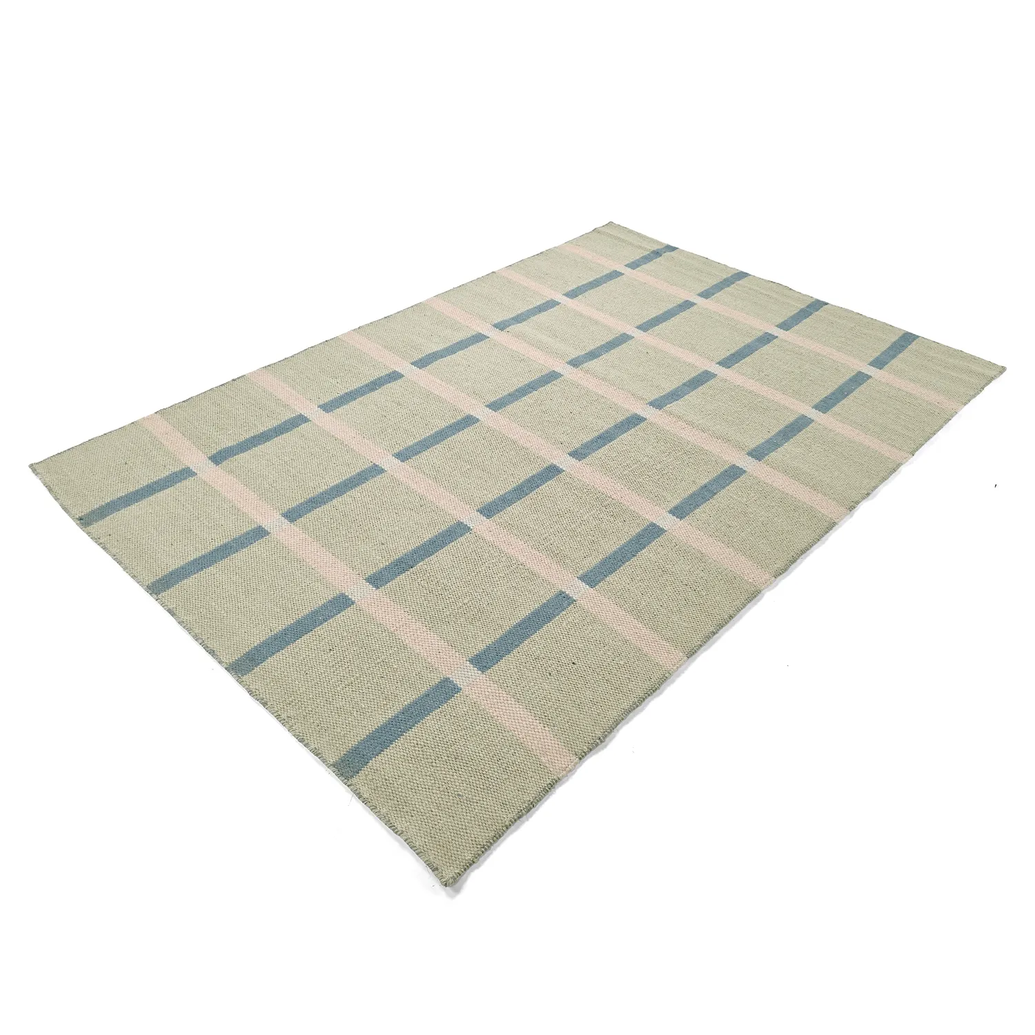 Wollen-vloerkleed - Gingham (no. 1)