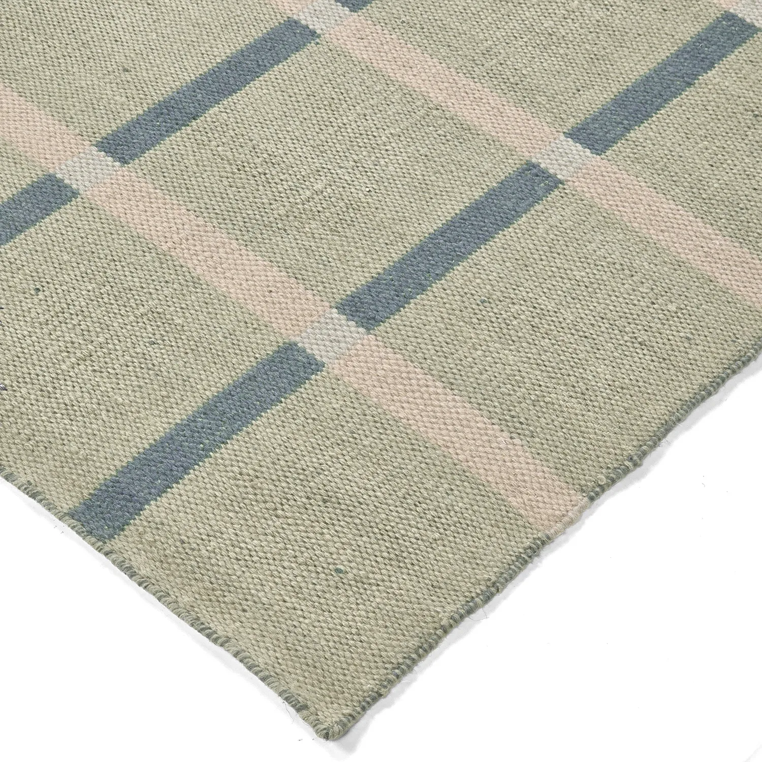 Wollen-vloerkleed - Gingham (no. 1)