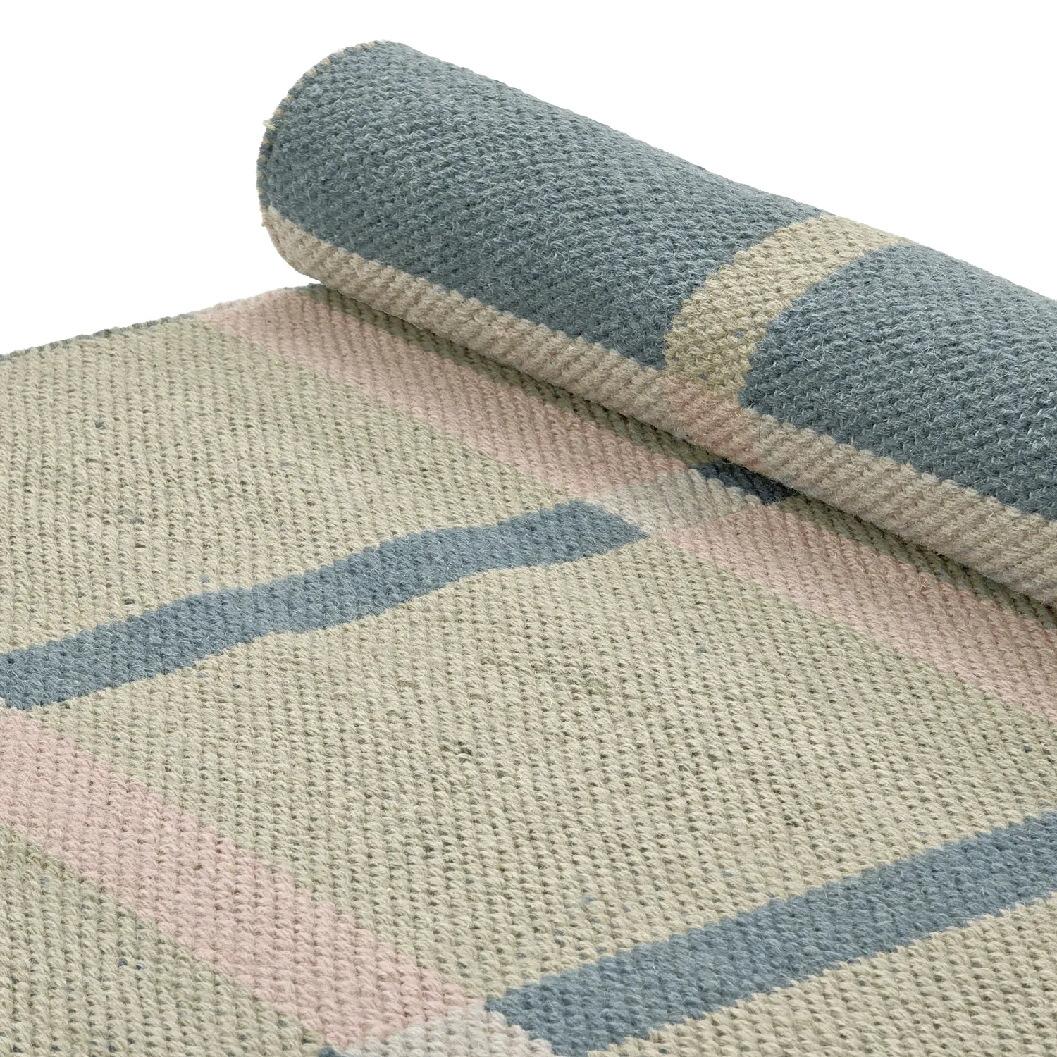 Wollen-vloerkleed - Gingham (no. 1)