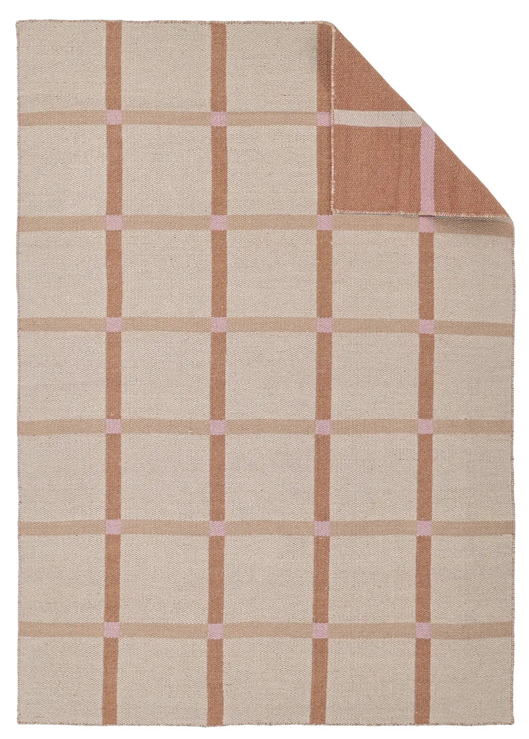 Wollen-vloerkleed - Gingham (no. 2)