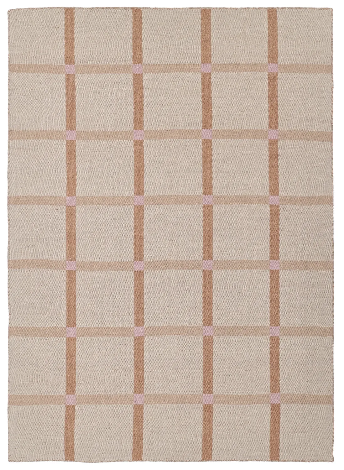 Wollen-vloerkleed - Gingham (no. 2)