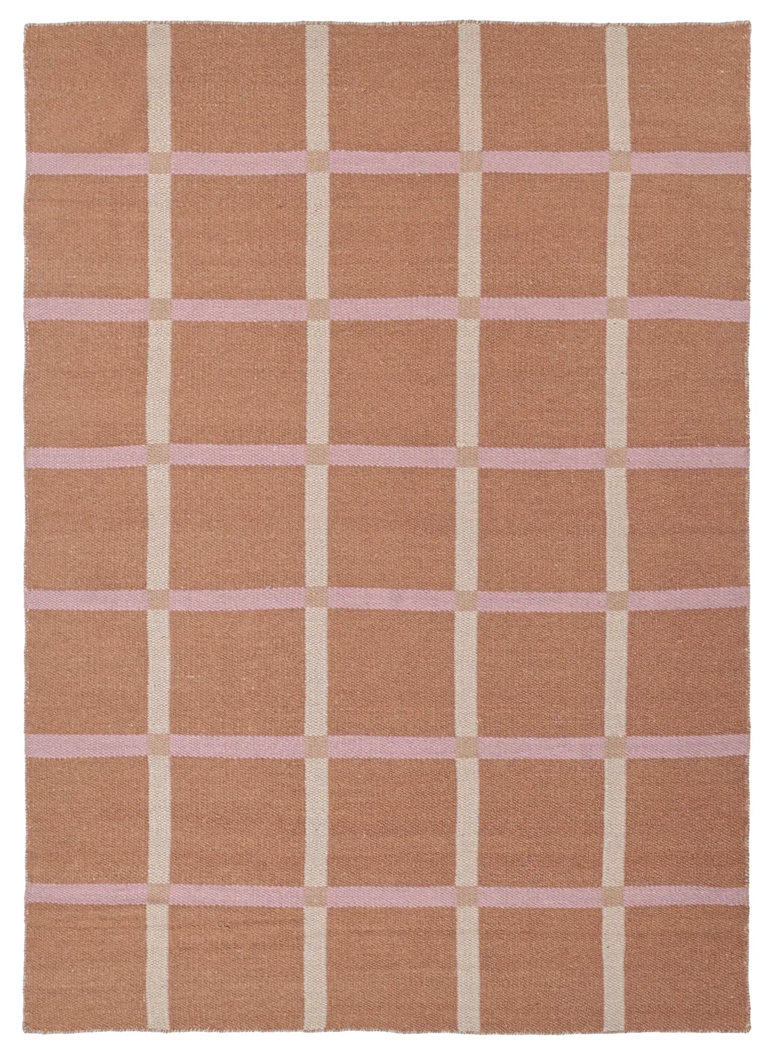 Wollen-vloerkleed - Gingham (no. 2)