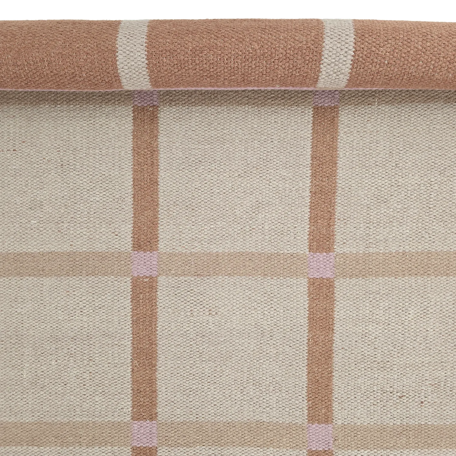 Wollen-vloerkleed - Gingham (no. 2)