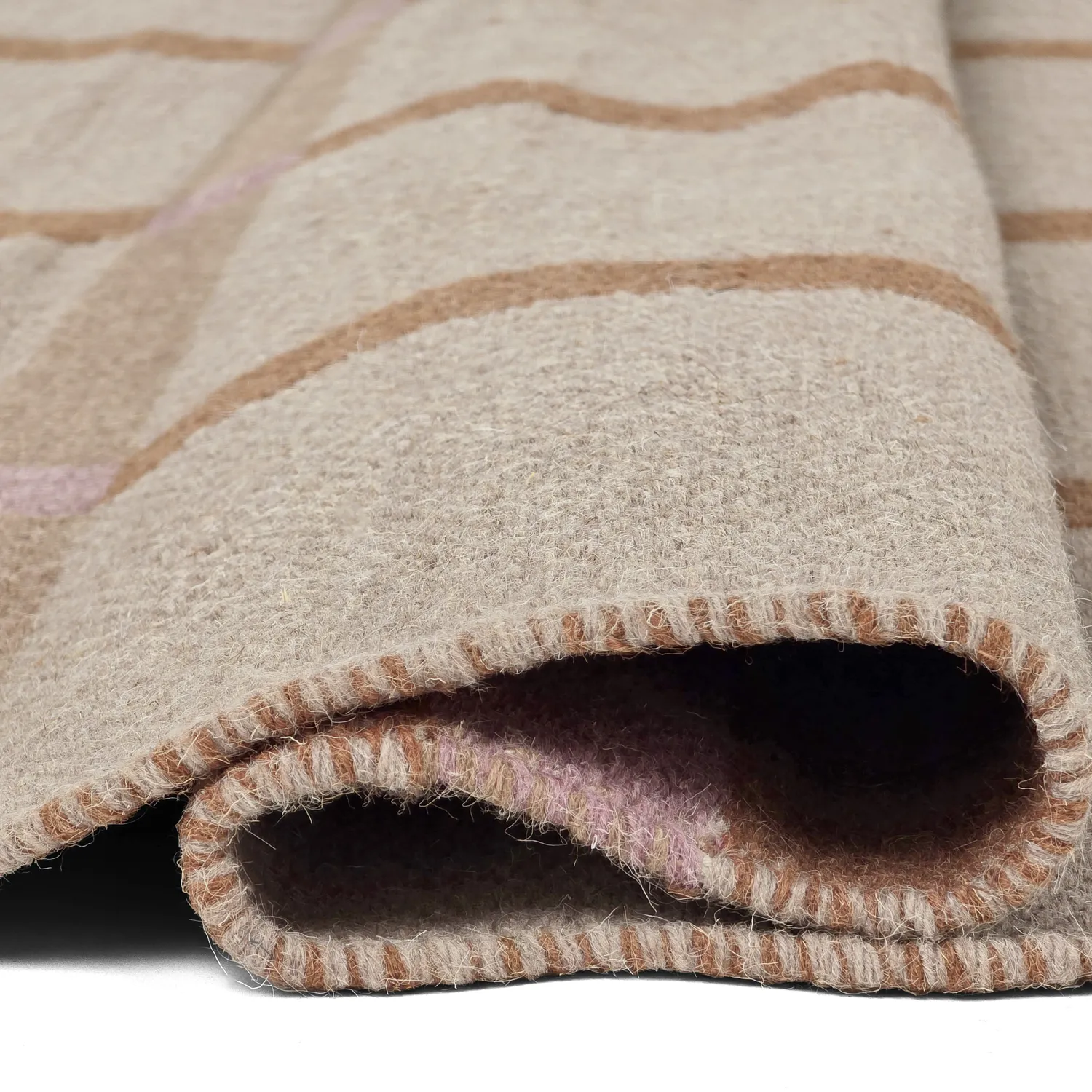 Wollen-vloerkleed - Gingham (no. 2)