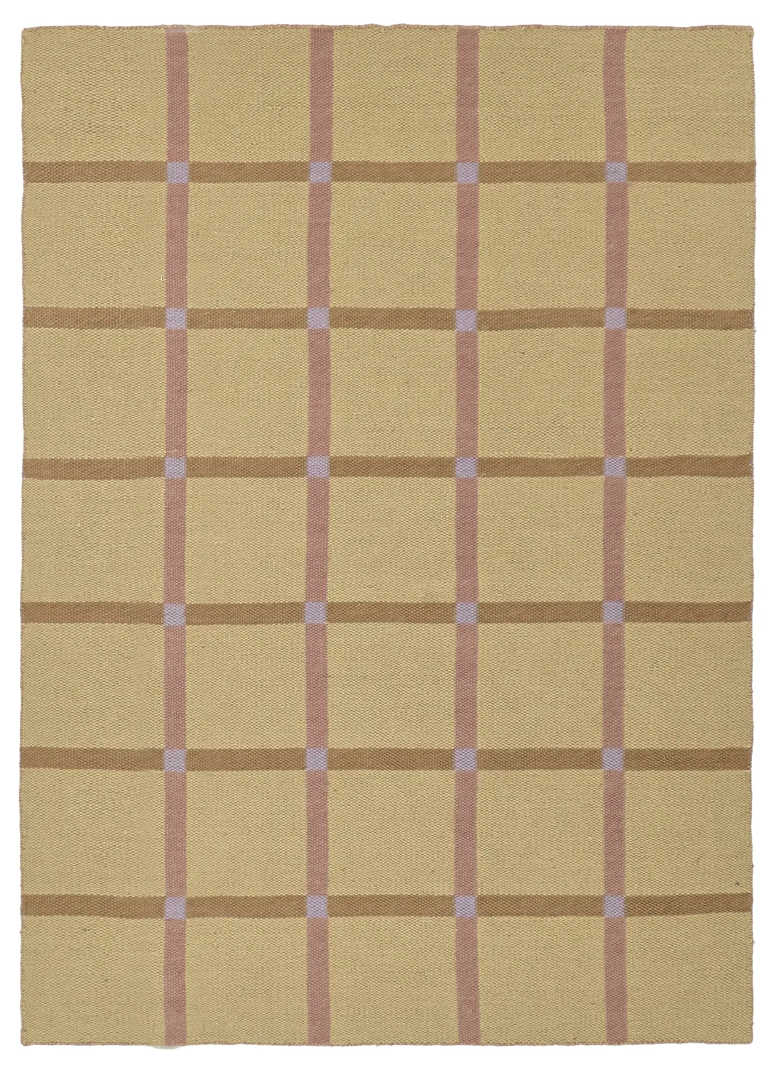 Wollen-vloerkleed - Gingham (no. 3)